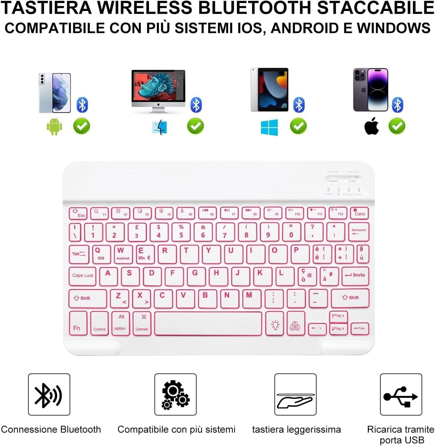Tastiera per iPad 9 Generazione Custodia con Tastiera per iPad 9 10.2" in  CL Store - Battipaglia, commercioVirtuoso.it