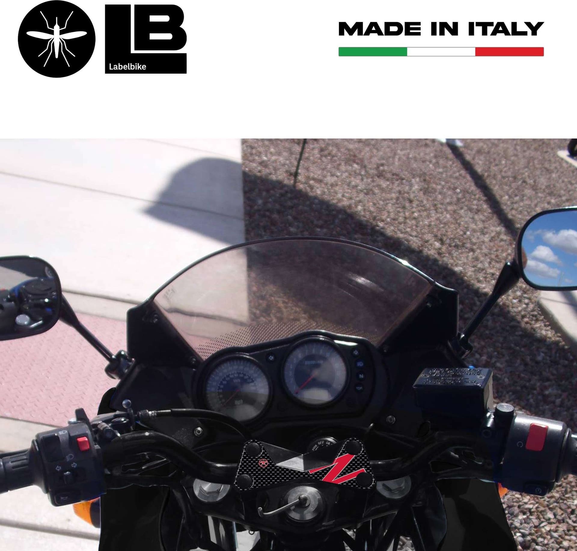 Adesivo 3D PIASTRA FORCELLA compatibile per MOTO KAWASAKI Z750 Z1000 z ROSSA in Stemmi e decorazioni per moto LabelBike - Bibbiano, commercioVirtuoso.it