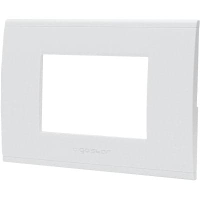 Placca Coprifrutti Abl - Bianco Posti 3 Mm 120X85- 8 Pezzi in Placche per interruttori BricoGo - Marano di Napoli, commercioVirtuoso.it