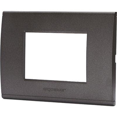 Placca Coprifrutti Abl - Nero Posti 3 Mm 120X85- 8 Pezzi in Placche per interruttori BricoGo - Marano di Napoli, commercioVirtuoso.it