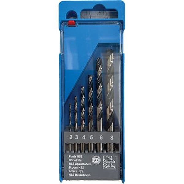 Punta Trapano Hss Rettificata Astuccio Krino 8 2 mm 6 Pezzi