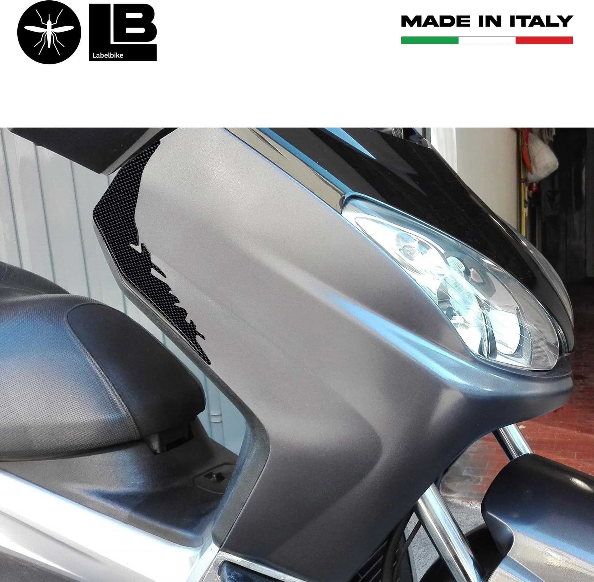 2 ADESIVI-STICKERS 3D PARASPIGOLI compatibili per X MAX  YAMAHA XMAX 2006-2009 in Decalcomanie adesivi e magneti LabelBike - Bibbiano, commercioVirtuoso.it