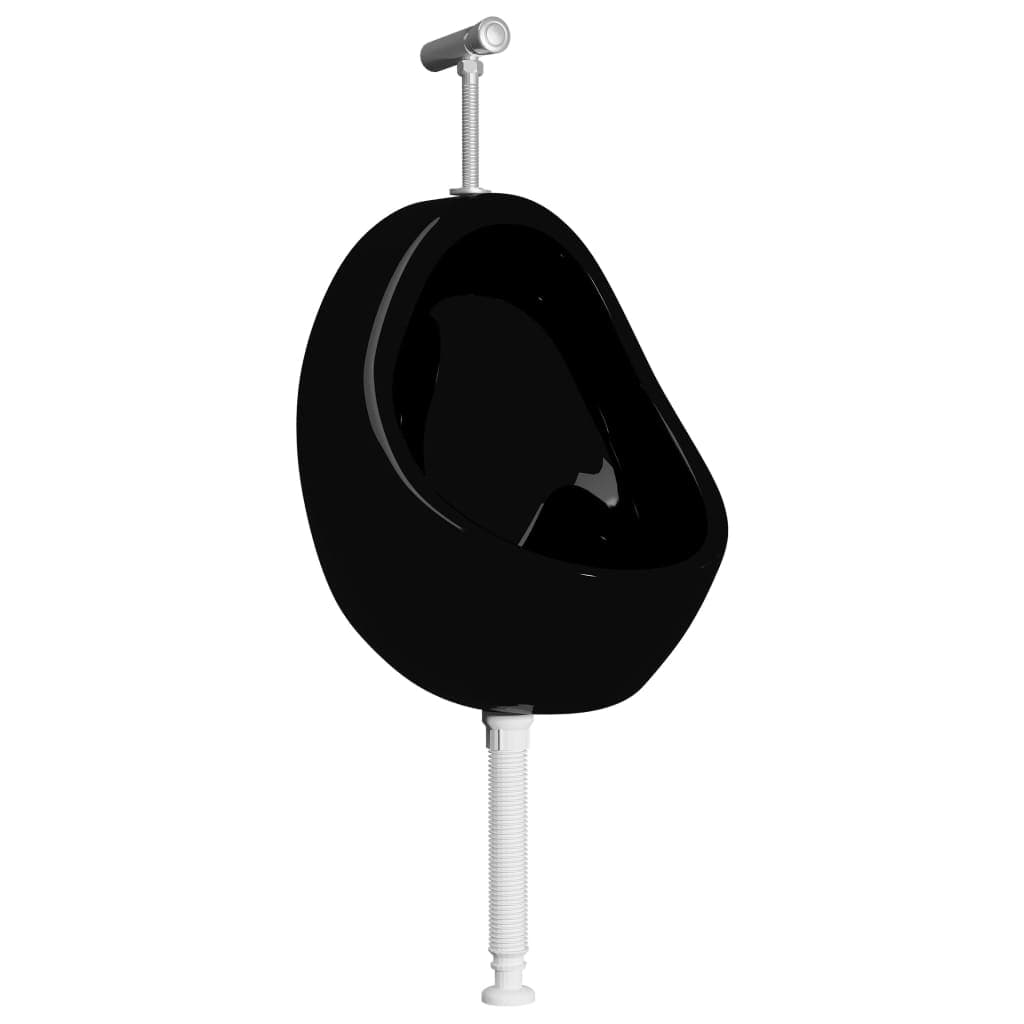 Orinatoio WC Sospeso con Sciacquone Alto in Ceramica Colore Nero 33x31x48 cm in Toilette a un pezzo Esplodia - Napoli, commercioVirtuoso.it