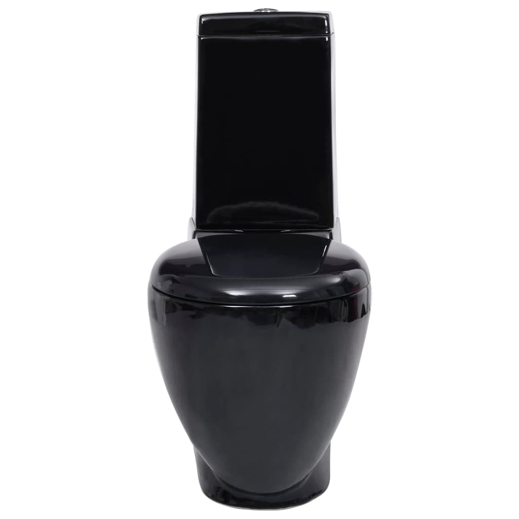 Vaso WC in Ceramica Sanitario da Bagno Rotondo Base con Scarico Colore Nero in Vasi WC Esplodia - Napoli, commercioVirtuoso.it