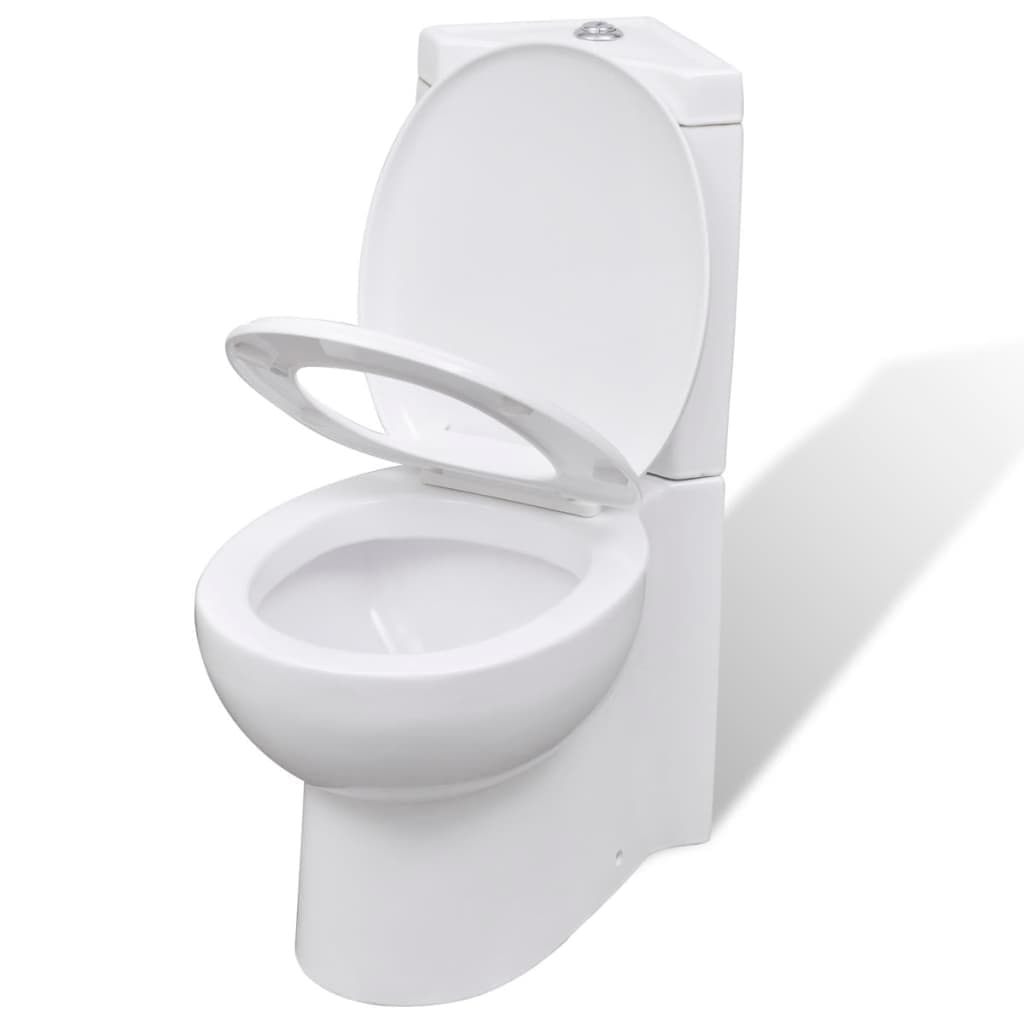 Vaso WC in Ceramica da Bagno ad Angolo Bianco con Doppio Scarico in Vasi WC Esplodia - Napoli, commercioVirtuoso.it