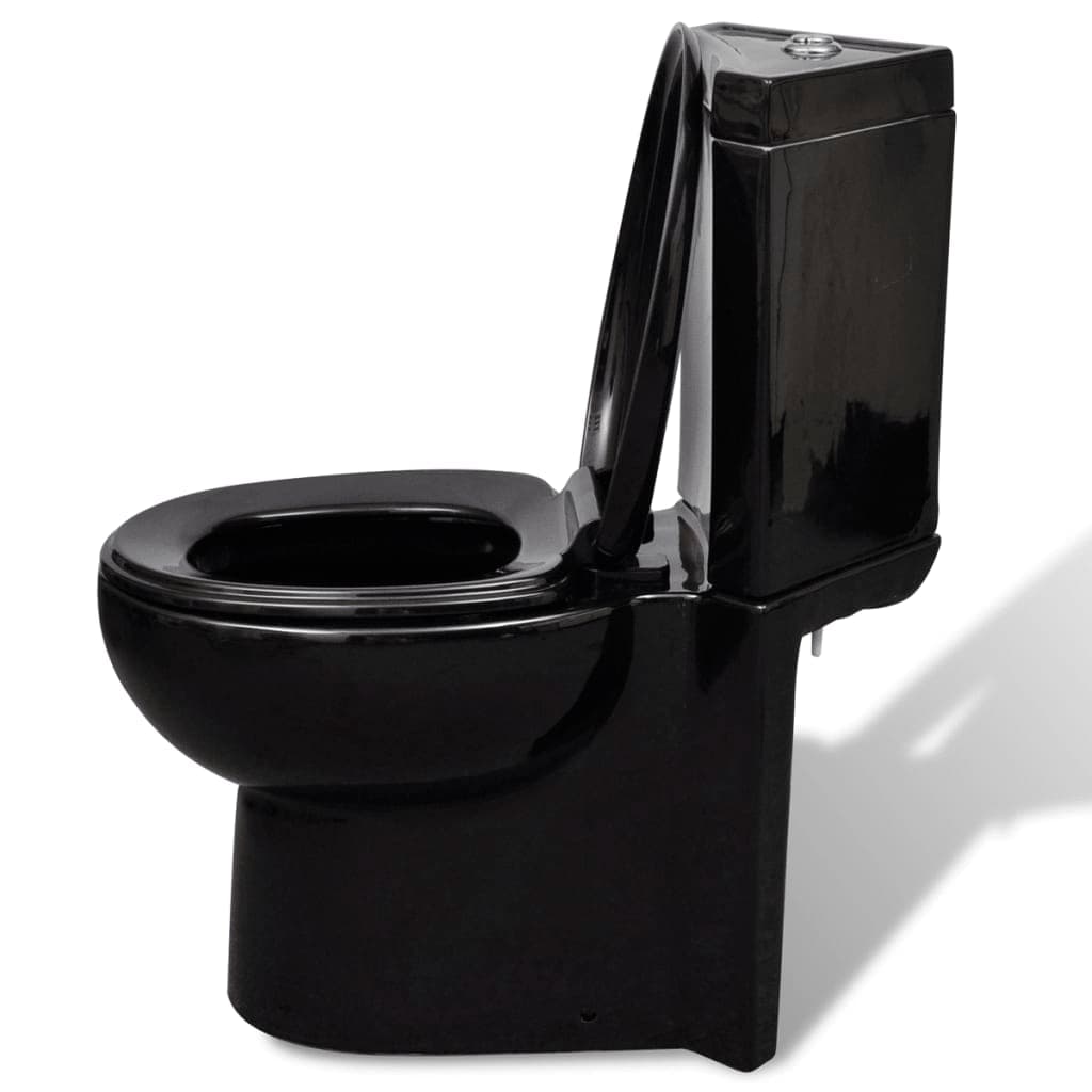Vaso WC in Ceramica Sanitario da Bagno ad Angolo Colore Nero Chiusura Soft in Vasi WC Esplodia - Napoli, commercioVirtuoso.it