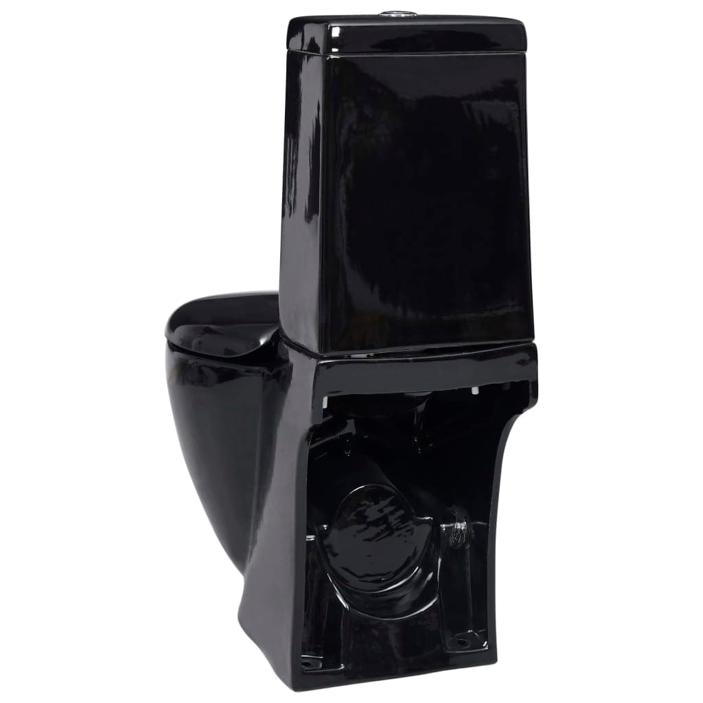 Vaso WC in Ceramica Sanitario da Bagno Rotondo Base con Scarico Colore Nero in Vasi WC Esplodia - Napoli, commercioVirtuoso.it