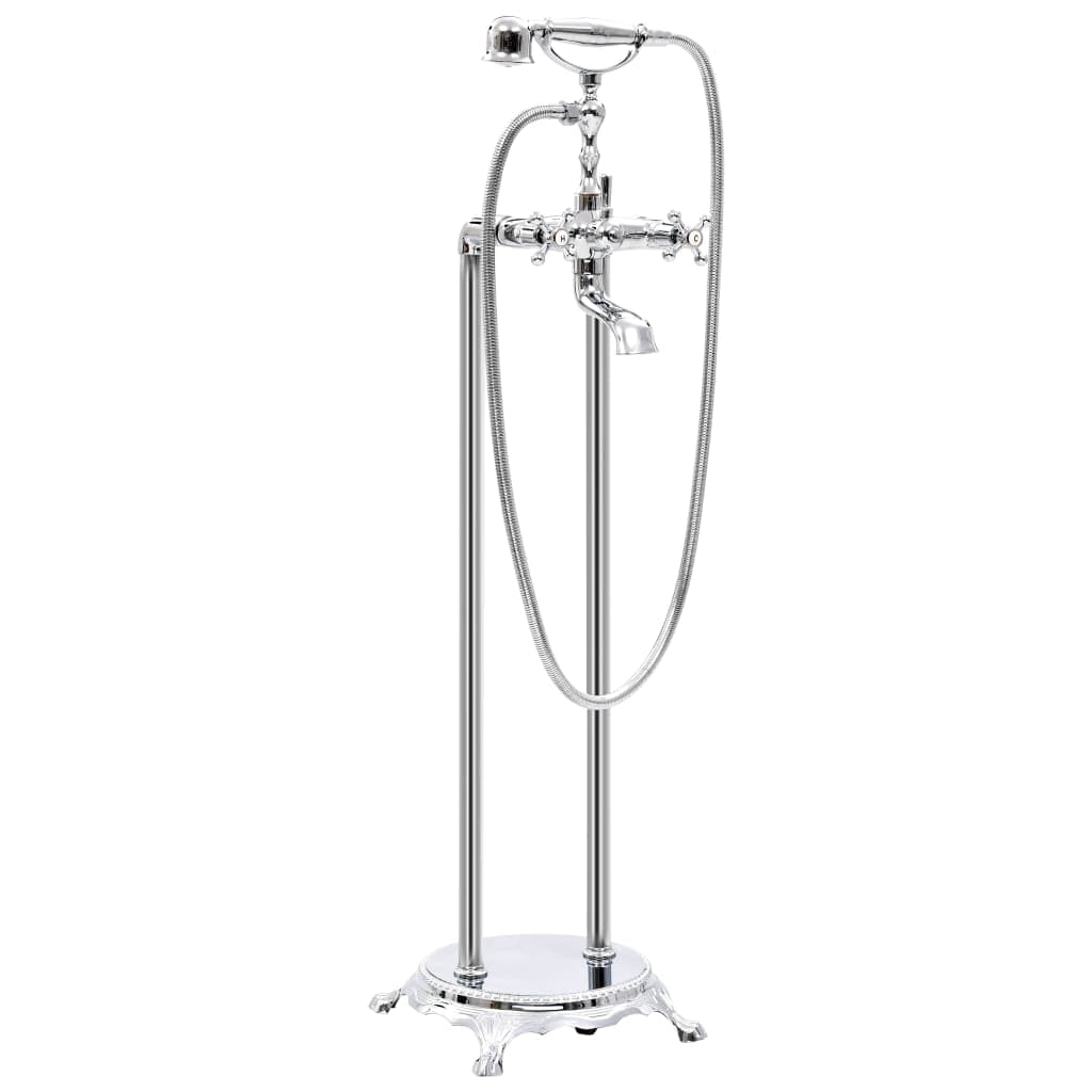 Rubinetteria a Colonna Argento per Vasca Acciaio Inox e Ottone 99,5 cm in Rubinetti per vasca Esplodia - Napoli, commercioVirtuoso.it