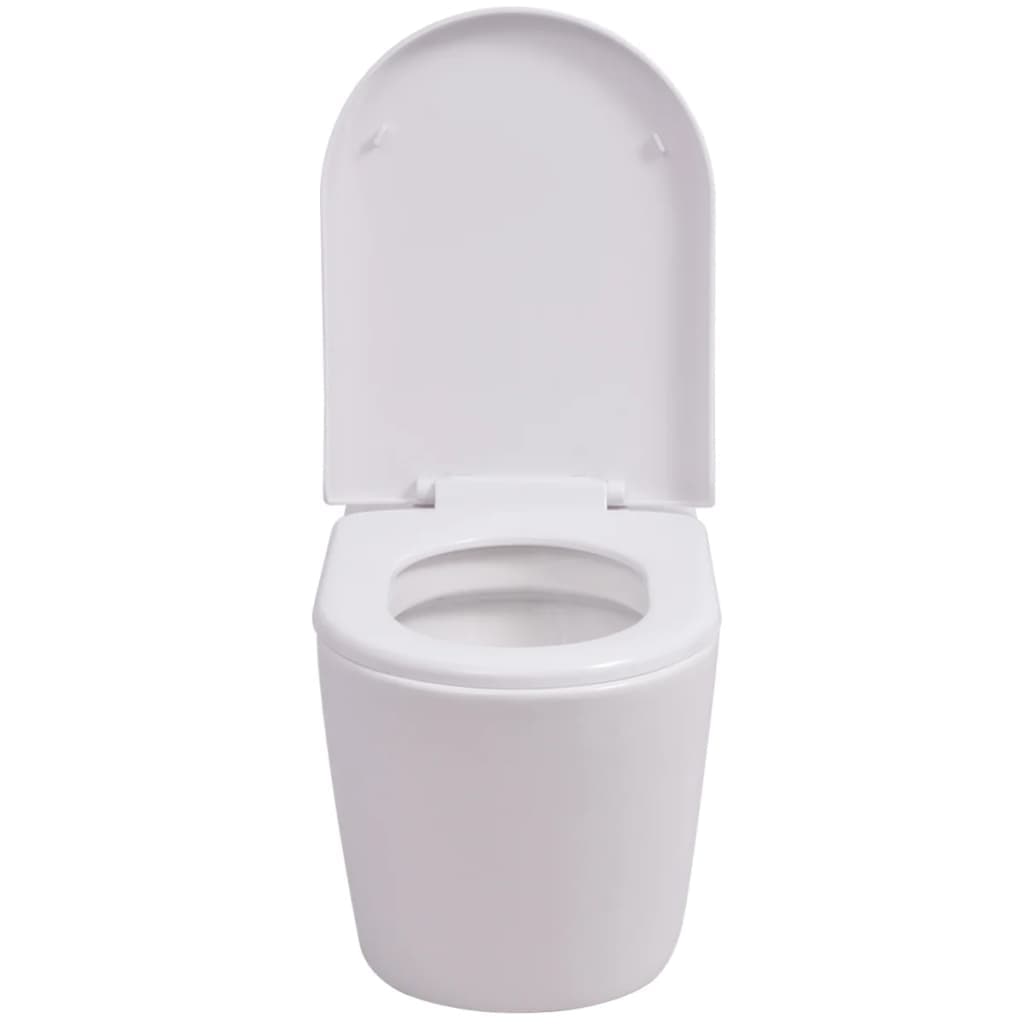 WC a Muro con Sciacquone Nascosto in Ceramica Bianco 56 x 36 x 34 cm in Vasi WC Esplodia - Napoli, commercioVirtuoso.it