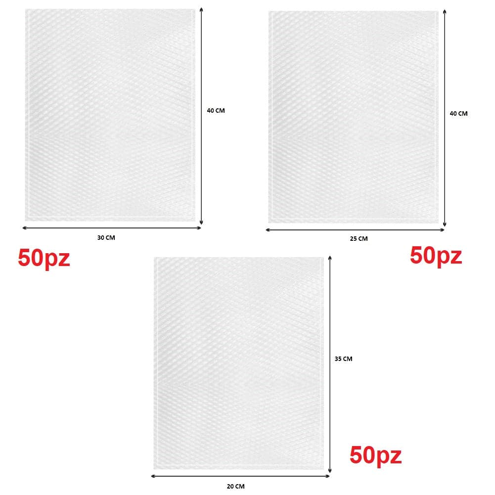 Buste Sottovuoto Goffrate 250pz 5 Misure uso Domestico e Professionale BPA FREE in Sacchetti salvaspazio Danyx - Casoria, commercioVirtuoso.it