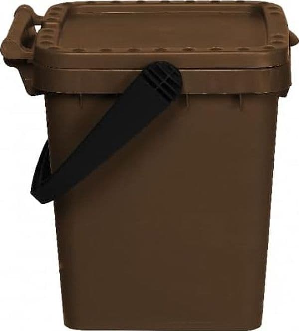Pattumiera Per Raccolta Differenziata 'Ecoplus' 10 Lt.- Cm 24 X 25,5 X H 29,5 Corpo+Coperchio Marrone - Ecoplast in Sistemi di contenitori per raccolta differenziata BricoGo - Marano di Napoli, commercioVirtuoso.it