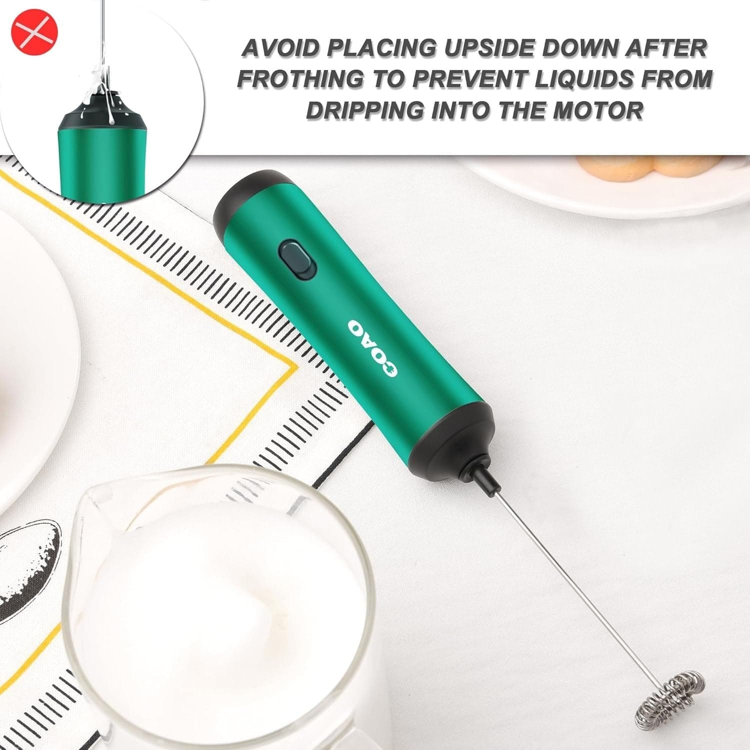 Mini schiumalatte elettrico potente e verde ricaricabile portatile COAO in Frullini montalatte a immersione CL Store - Battipaglia, commercioVirtuoso.it