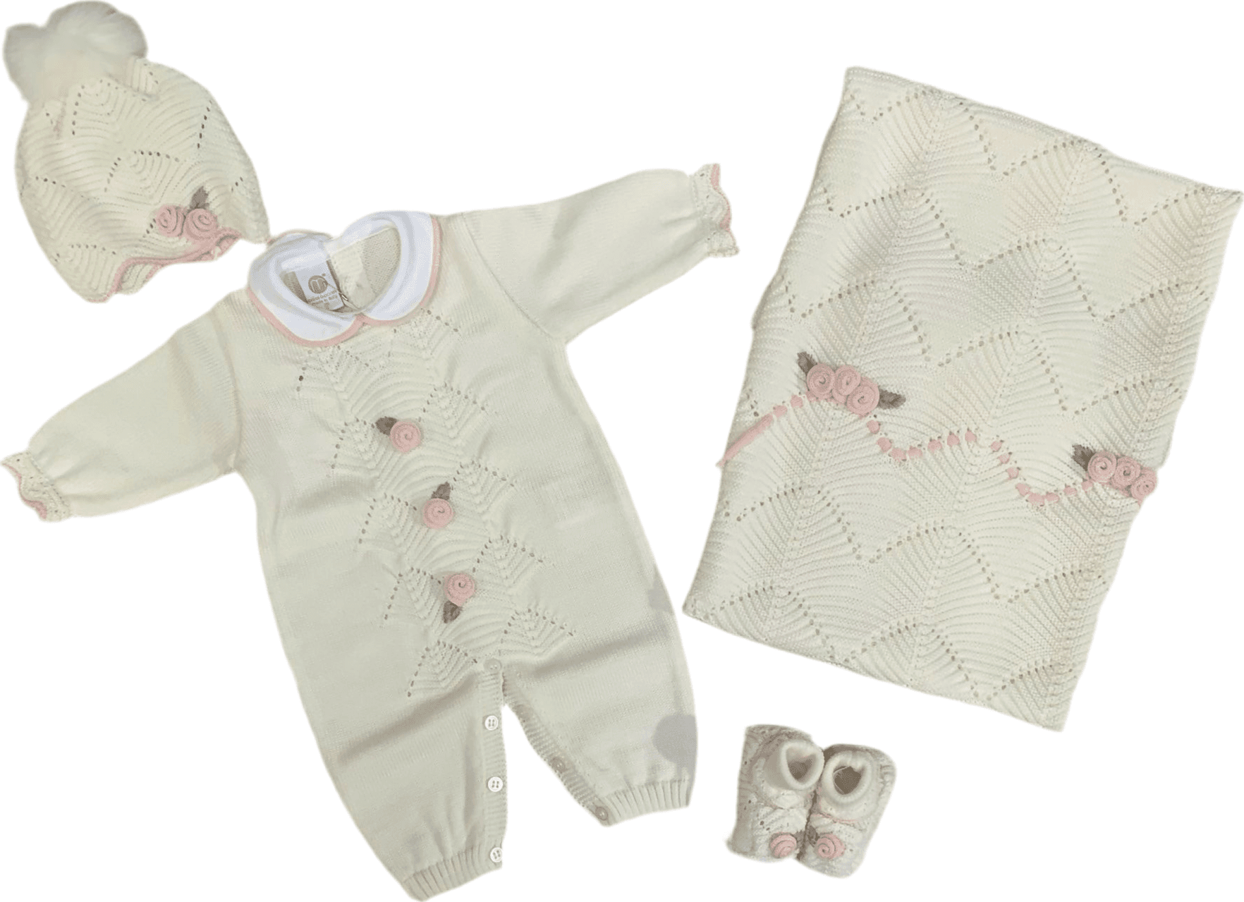 Marlù Corredino Bimba 0-3 Mesi Bianco e Rosa 5 Pz. in Completi due pezzi con pantalone Mondo Bimbo - Bagnara Calabra, commercioVirtuoso.it