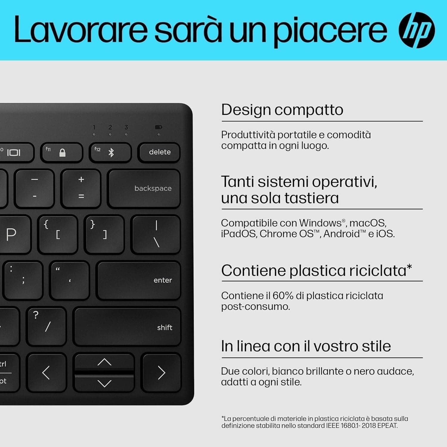HP 350 Tastiera Wireless e Bluetooth 5.2, Connessione Multi-dispositivo, Qwerty in  CL Store - Battipaglia, commercioVirtuoso.it