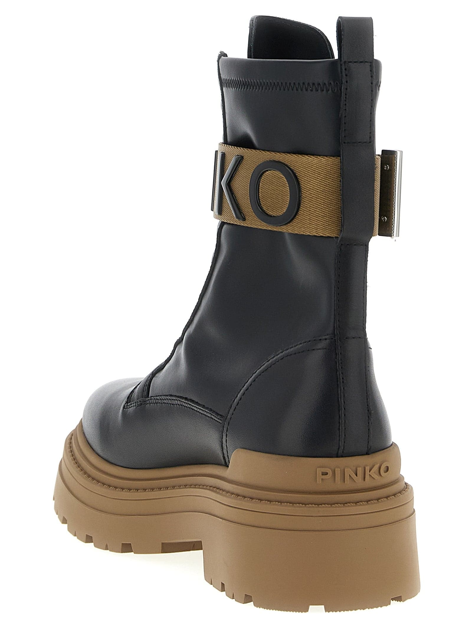 Pinko Ankle boot calf leather Donna SD0219P061-Z99 Nero da donna in Stivali Drestige - Casamassima, commercioVirtuoso.it