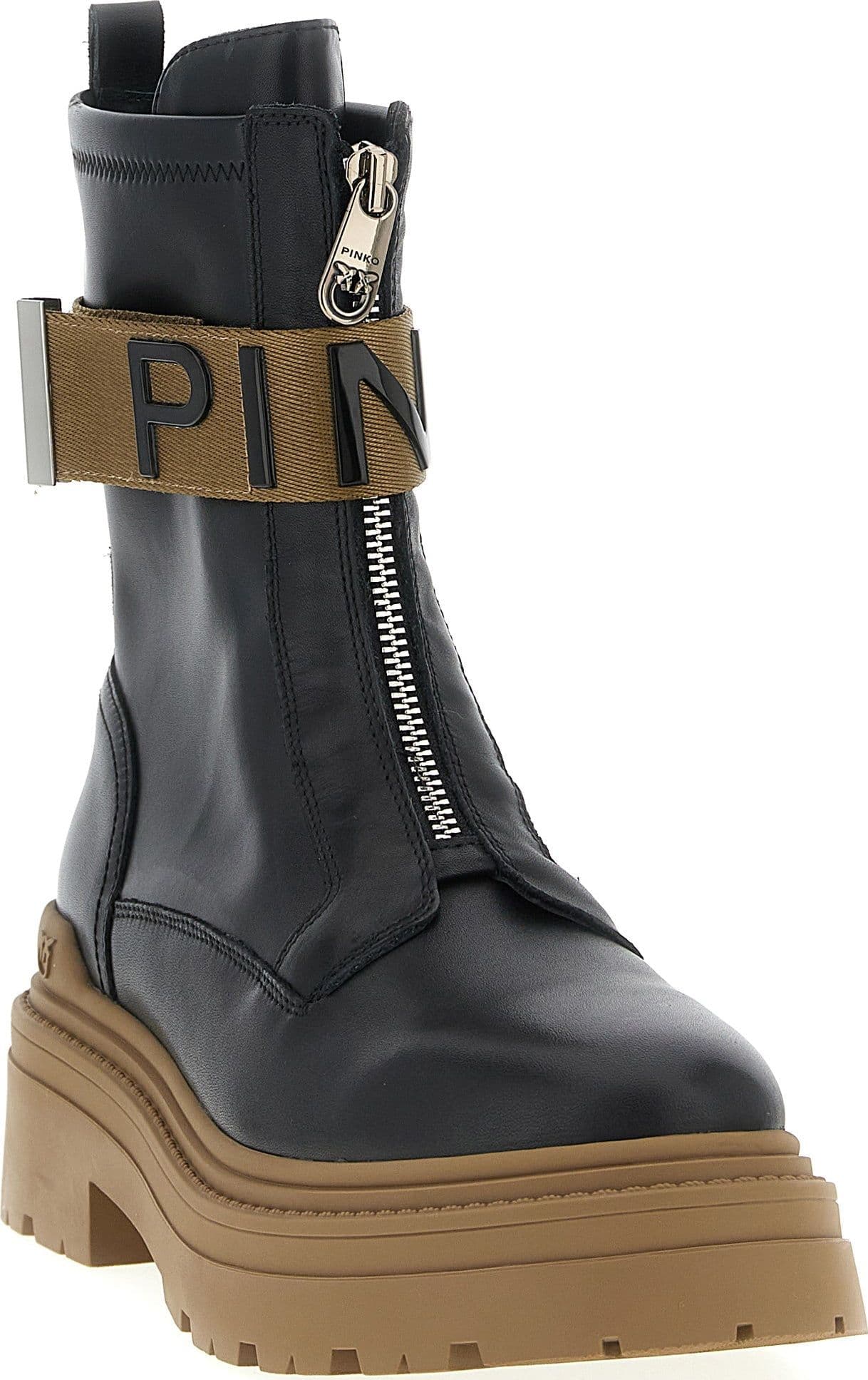 Pinko Ankle boot calf leather Donna SD0219P061-Z99 Nero da donna in Stivali Drestige - Casamassima, commercioVirtuoso.it