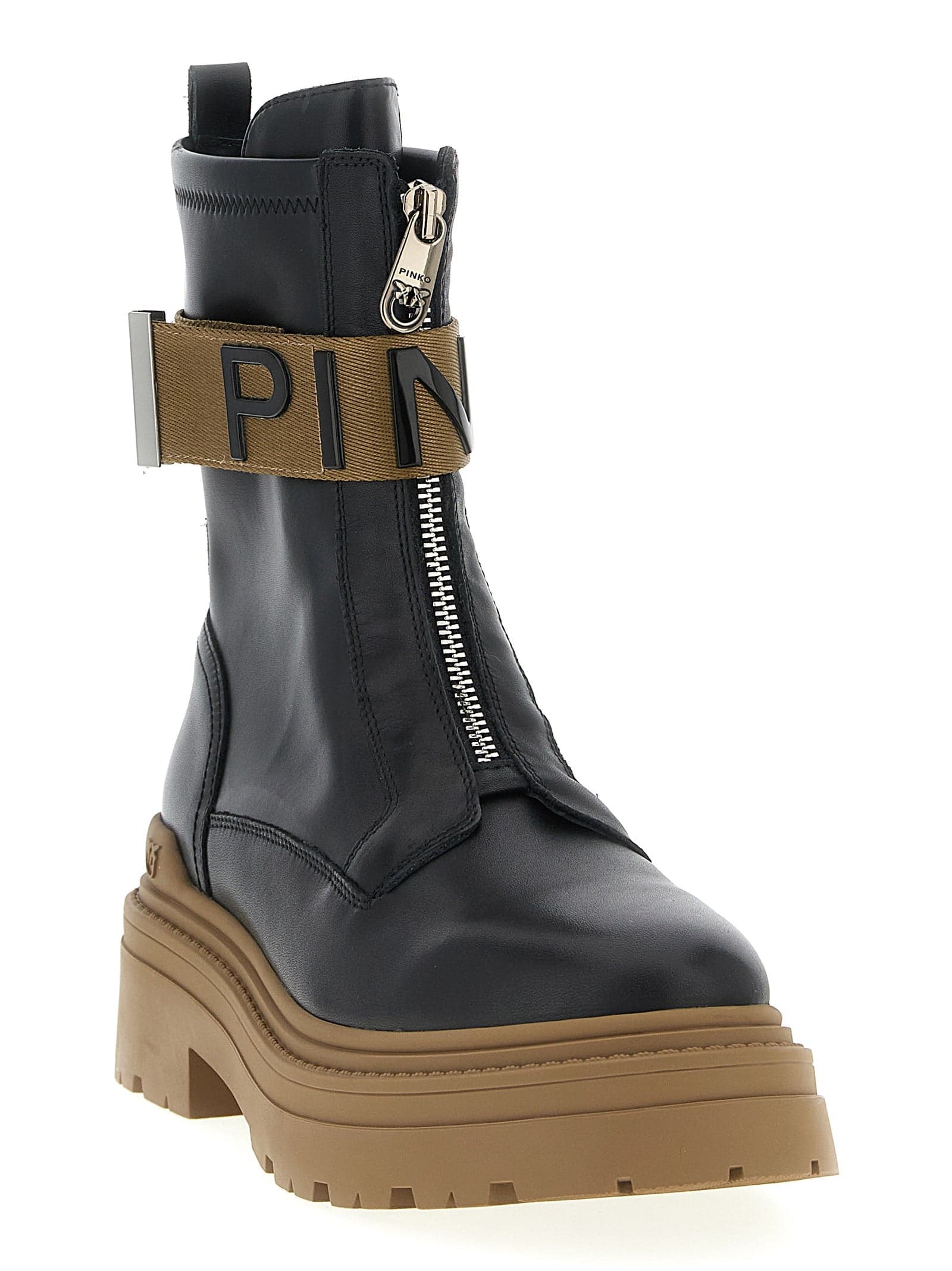 Pinko Ankle boot calf leather Donna SD0219P061-Z99 Nero da donna in Stivali Drestige - Casamassima, commercioVirtuoso.it