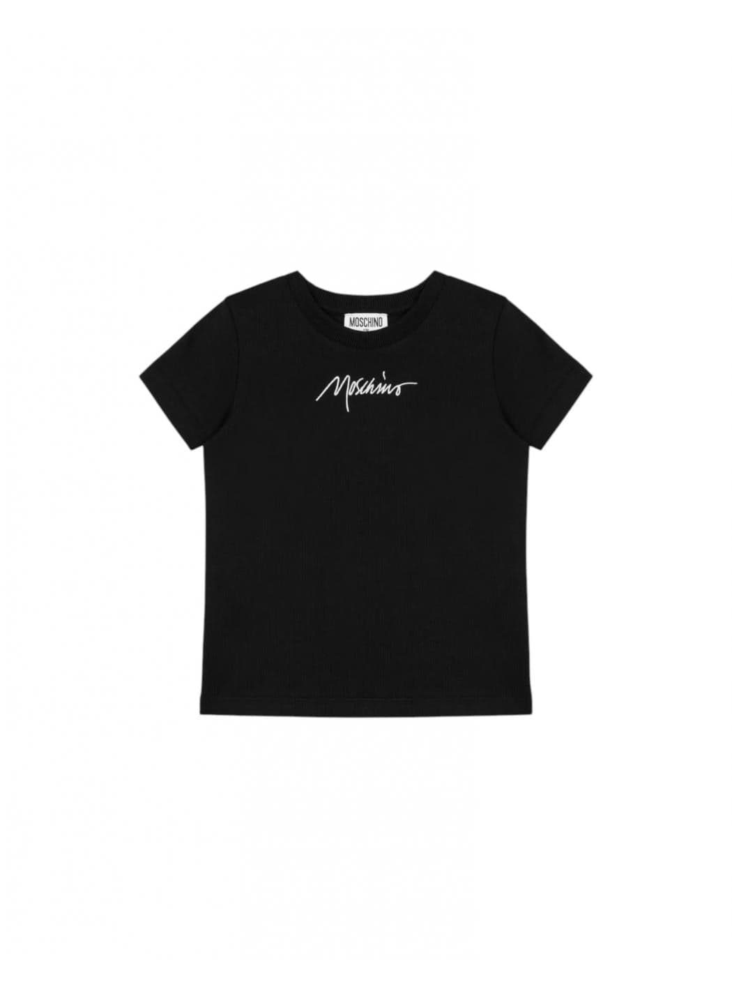 moschino T-shirt Bambino unisex Moschino HUM058_LAA01_NERO da bambino in T-shirt Drestige - Casamassima, commercioVirtuoso.it