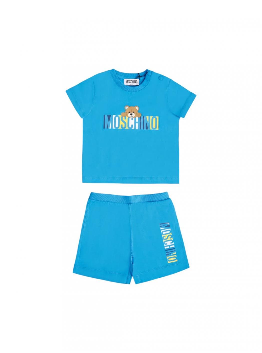 moschino Completo Bambino Moschino MVG00M_LAA02_41047 da bambino in Abiti Drestige - Casamassima, commercioVirtuoso.it
