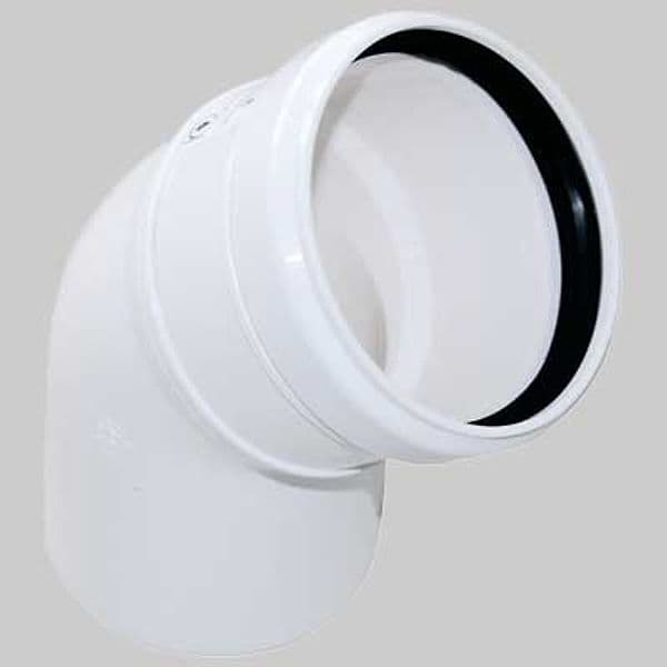 Curva in Pps Aperta Mf Made in Italy Ø 60 Ang. 45°