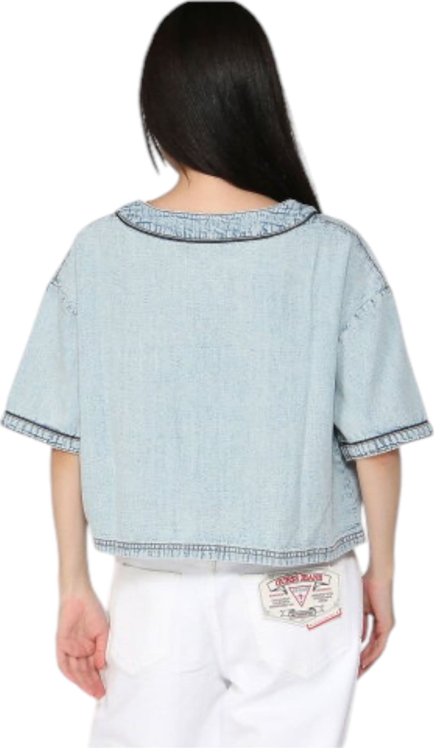 GUESS JEANS Camicia Donna Guess Jeans Jeans Regular Fit da donna in Bluse e camicie Drestige - Casamassima, commercioVirtuoso.it