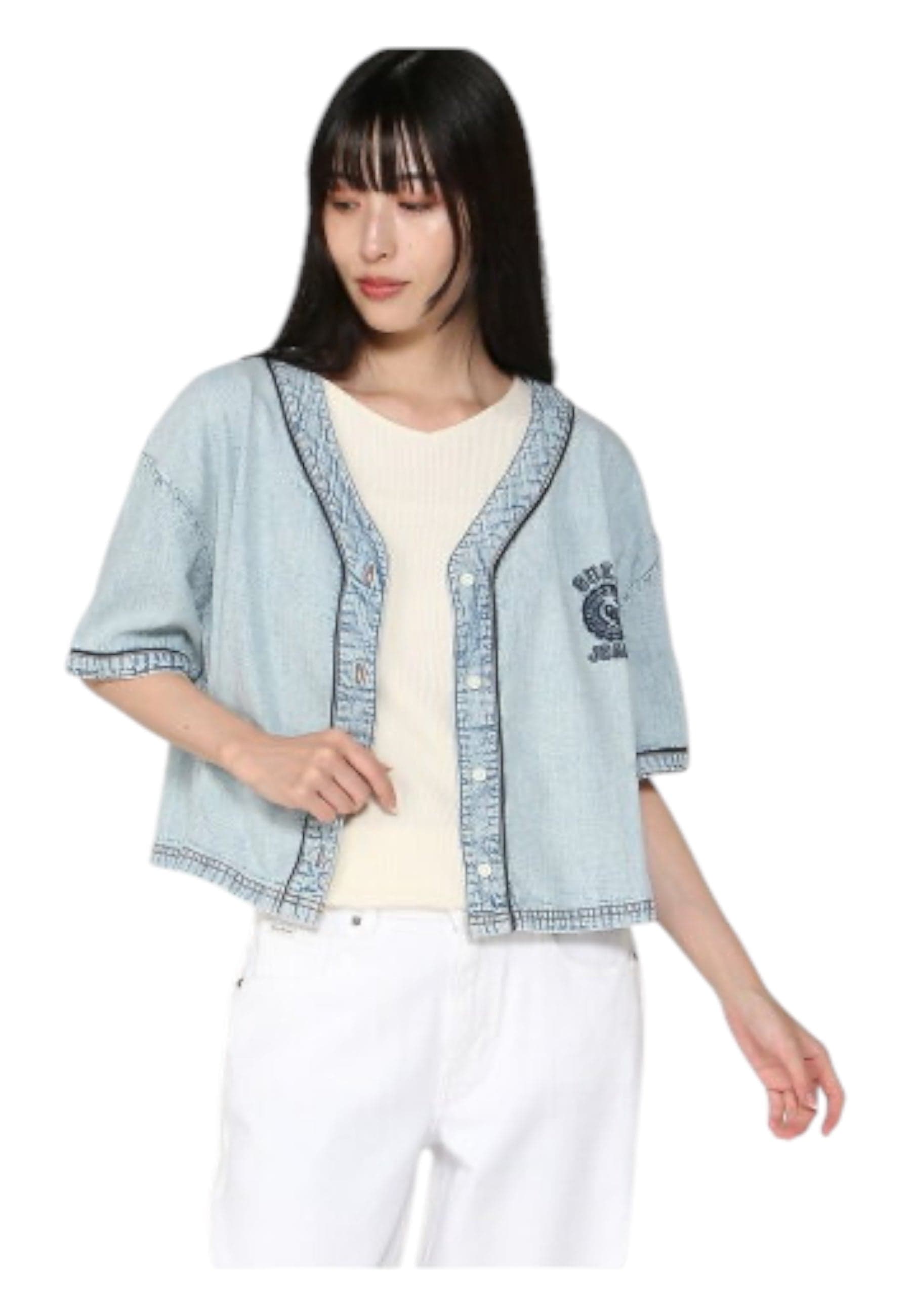 GUESS JEANS Camicia Donna Guess Jeans Jeans Regular Fit da donna in Bluse e camicie Drestige - Casamassima, commercioVirtuoso.it