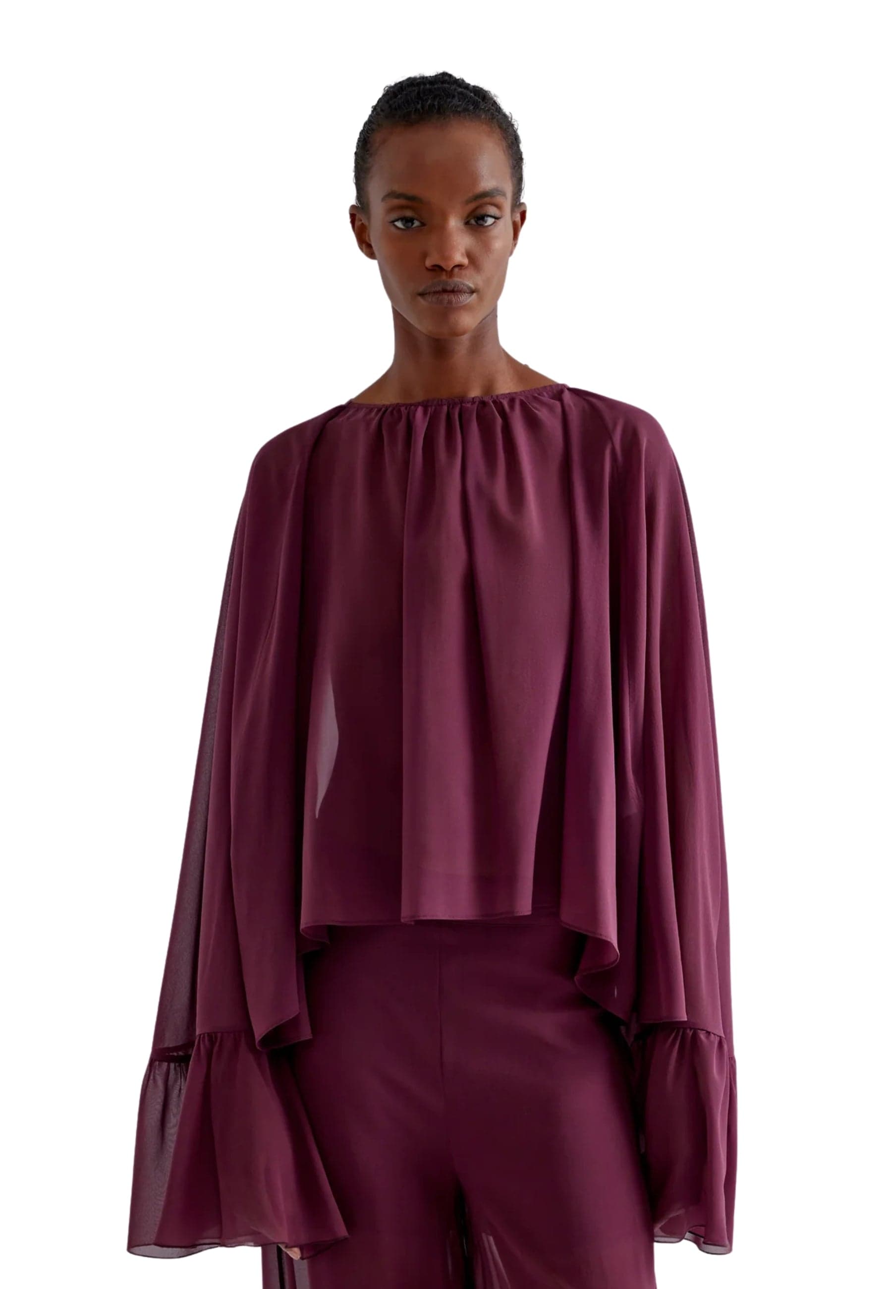 ERIKA CAVALLINI BLUSA CORA Donna rouge da donna in Bluse e camicie Drestige - Casamassima, commercioVirtuoso.it