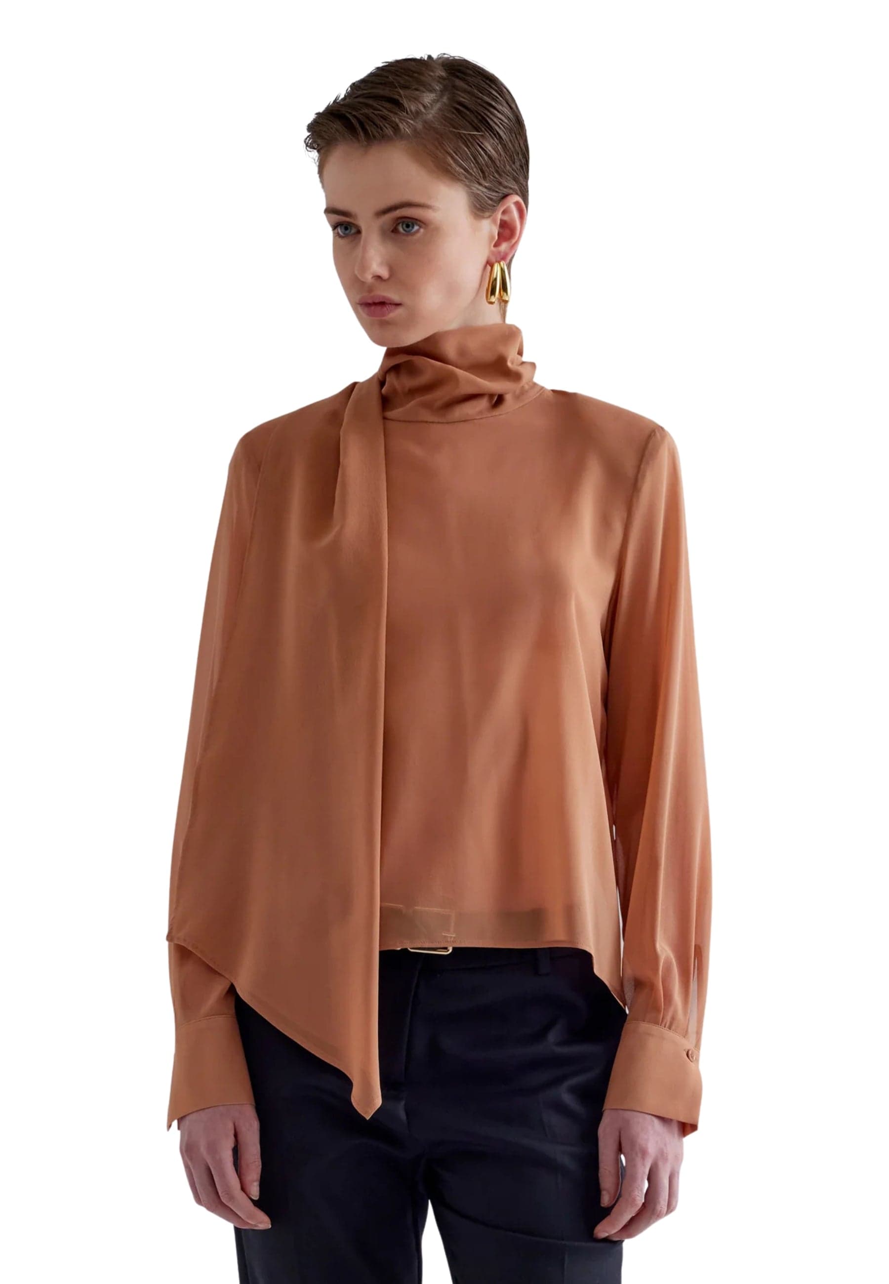 ERIKA CAVALLINI BLUSA ACHILLE Donna nodo collo da donna in Felpe con cappuccio Drestige - Casamassima, commercioVirtuoso.it