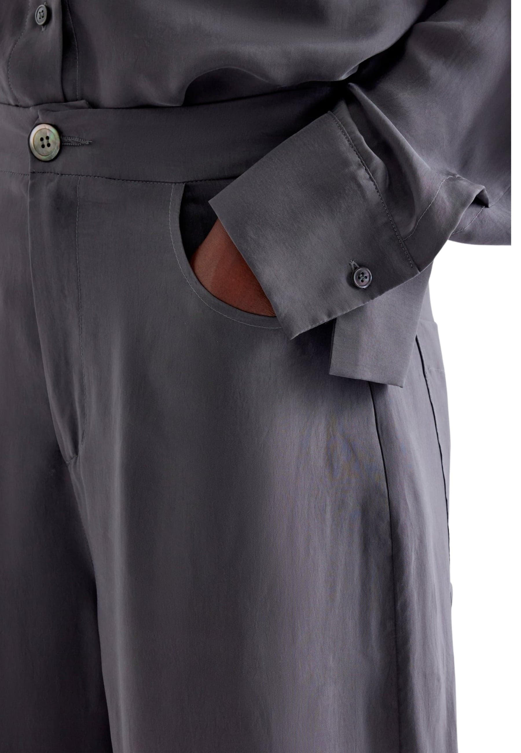ERIKA CAVALLINI PANTALONE CAMILLO Donna in cupro da donna in Pantaloni Drestige - Casamassima, commercioVirtuoso.it