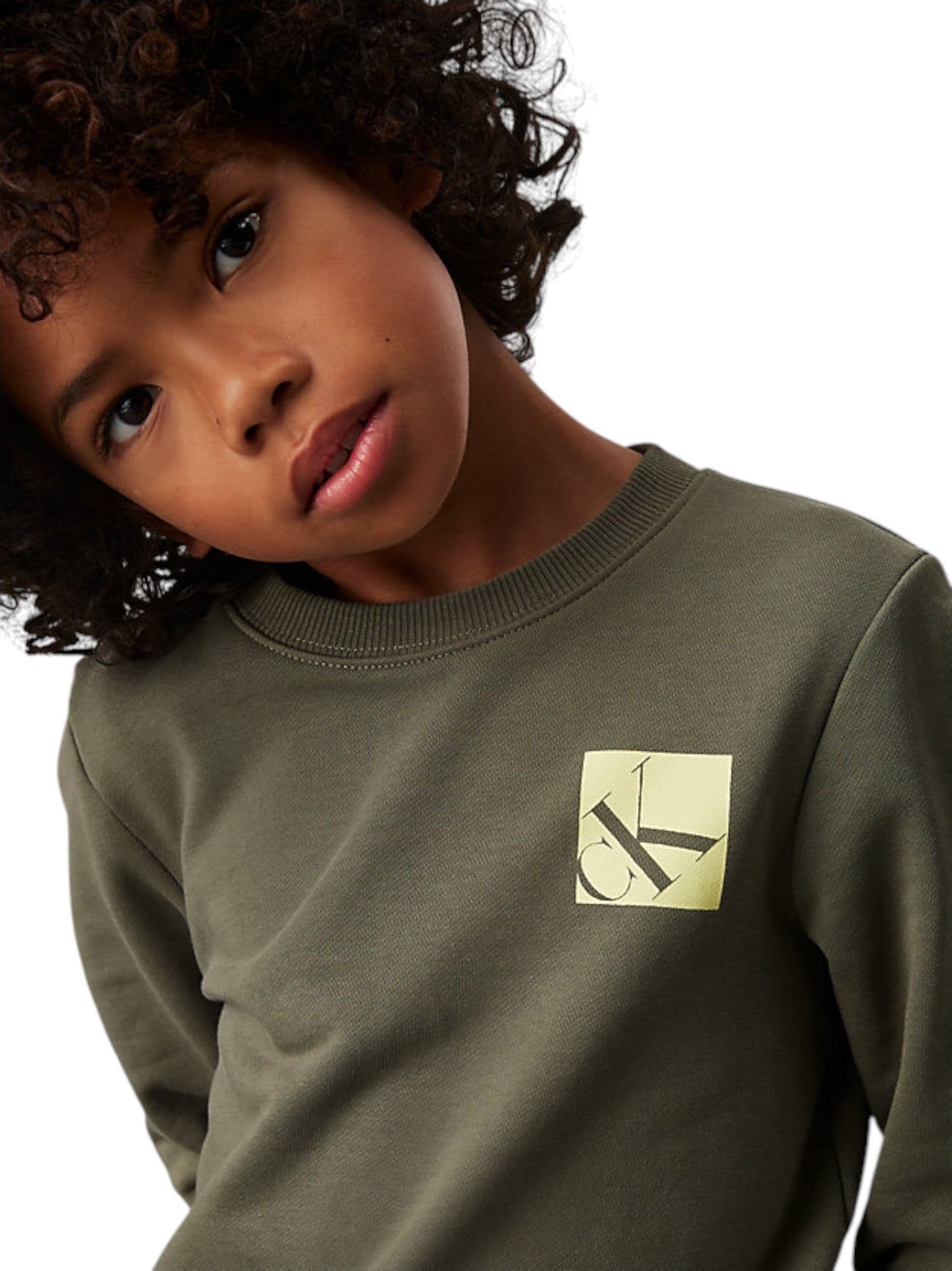 calvin klein Felpa girocollo Bambino unisex Calvin Klein da bambino in Felpe senza cappuccio Drestige - Casamassima, commercioVirtuoso.it