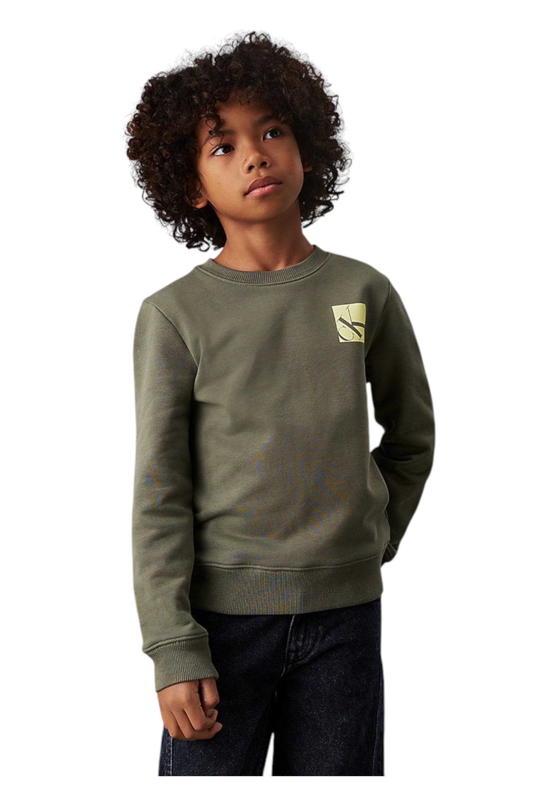 calvin klein Felpa girocollo Bambino unisex Calvin Klein da bambino in Felpe senza cappuccio Drestige - Casamassima, commercioVirtuoso.it
