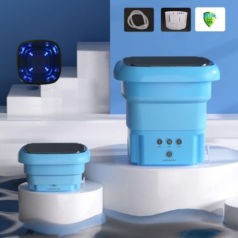 Lavatrice portatile e asciugatrice pieghevole combinata con luce blu e cestello in  CL Store - Battipaglia, commercioVirtuoso.it