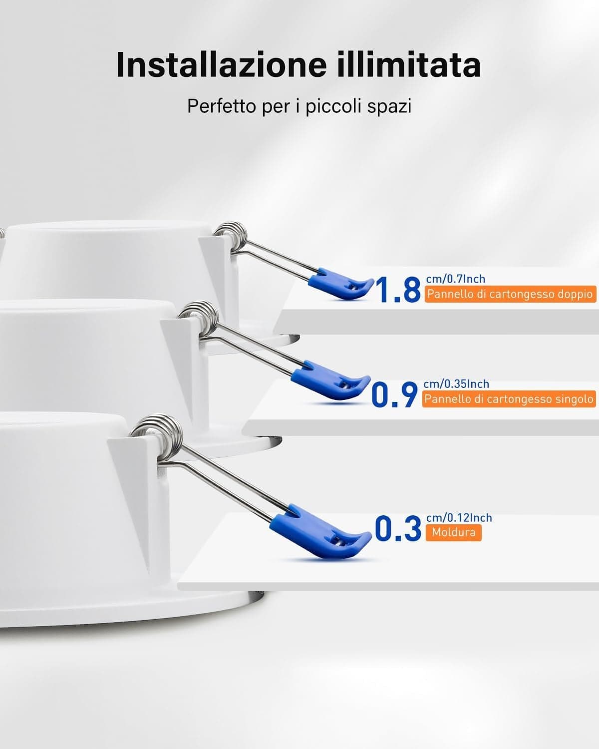 Faretti LED da Incasso Leselux per Cartongesso Dimmerabile 5W, 10x IP44 Luci da in Faretti da soffitto CL Store - Battipaglia, commercioVirtuoso.it