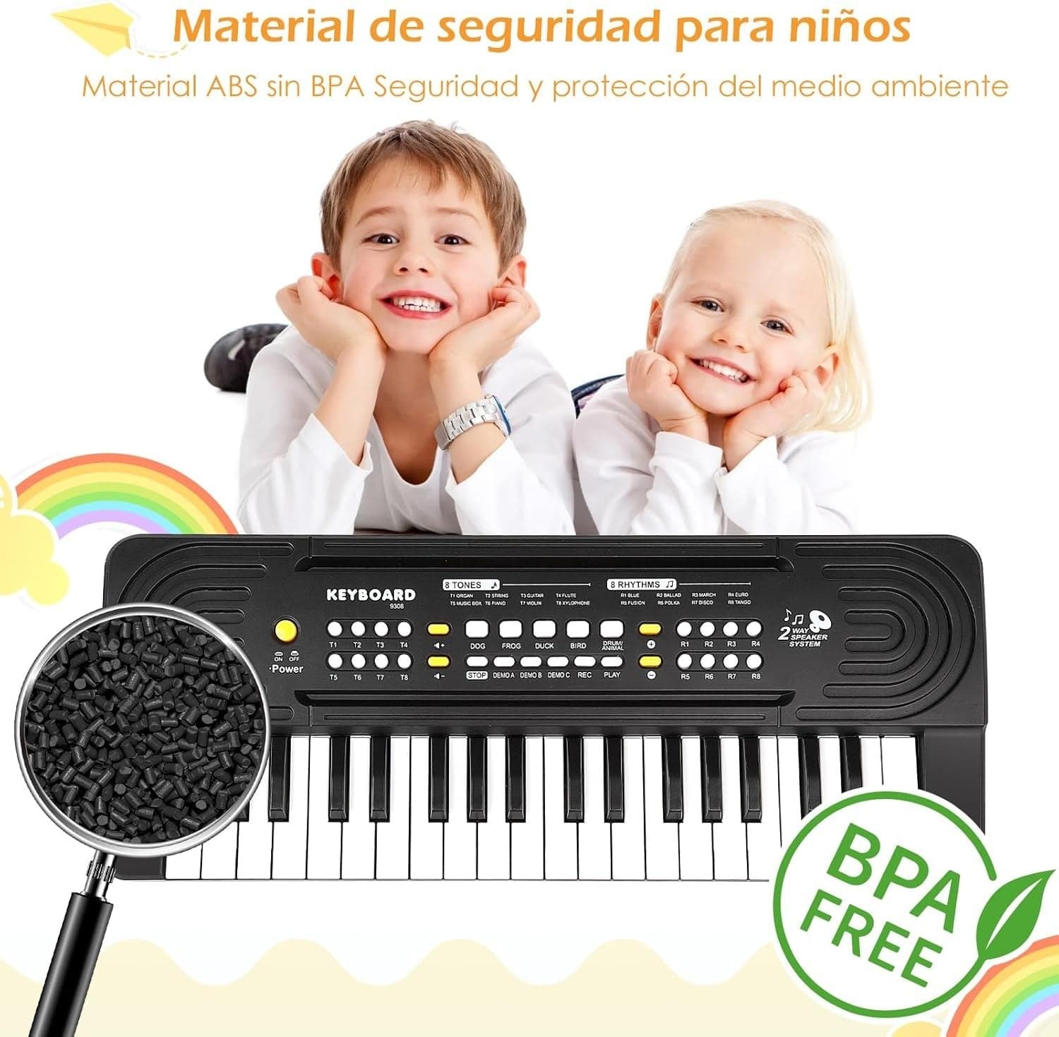 Pianola Bambini per Scuola Multifunzione Tastiera Musicale 37 Tasti con Microfon in Pianoforti e tastiere CL Store - Battipaglia, commercioVirtuoso.it