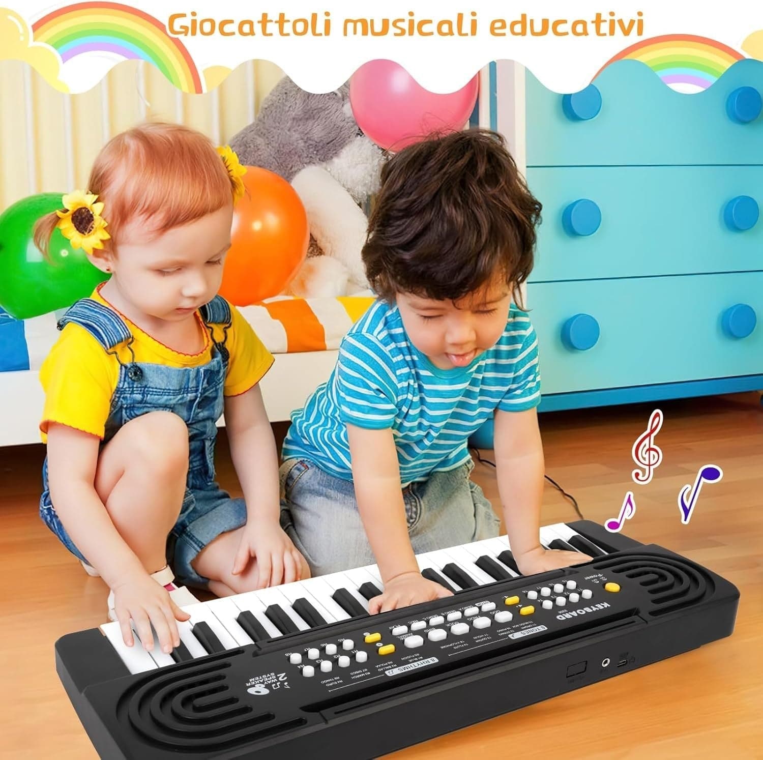 Pianola Bambini per Scuola Multifunzione Tastiera Musicale 37 Tasti con Microfon in Pianoforti e tastiere CL Store - Battipaglia, commercioVirtuoso.it