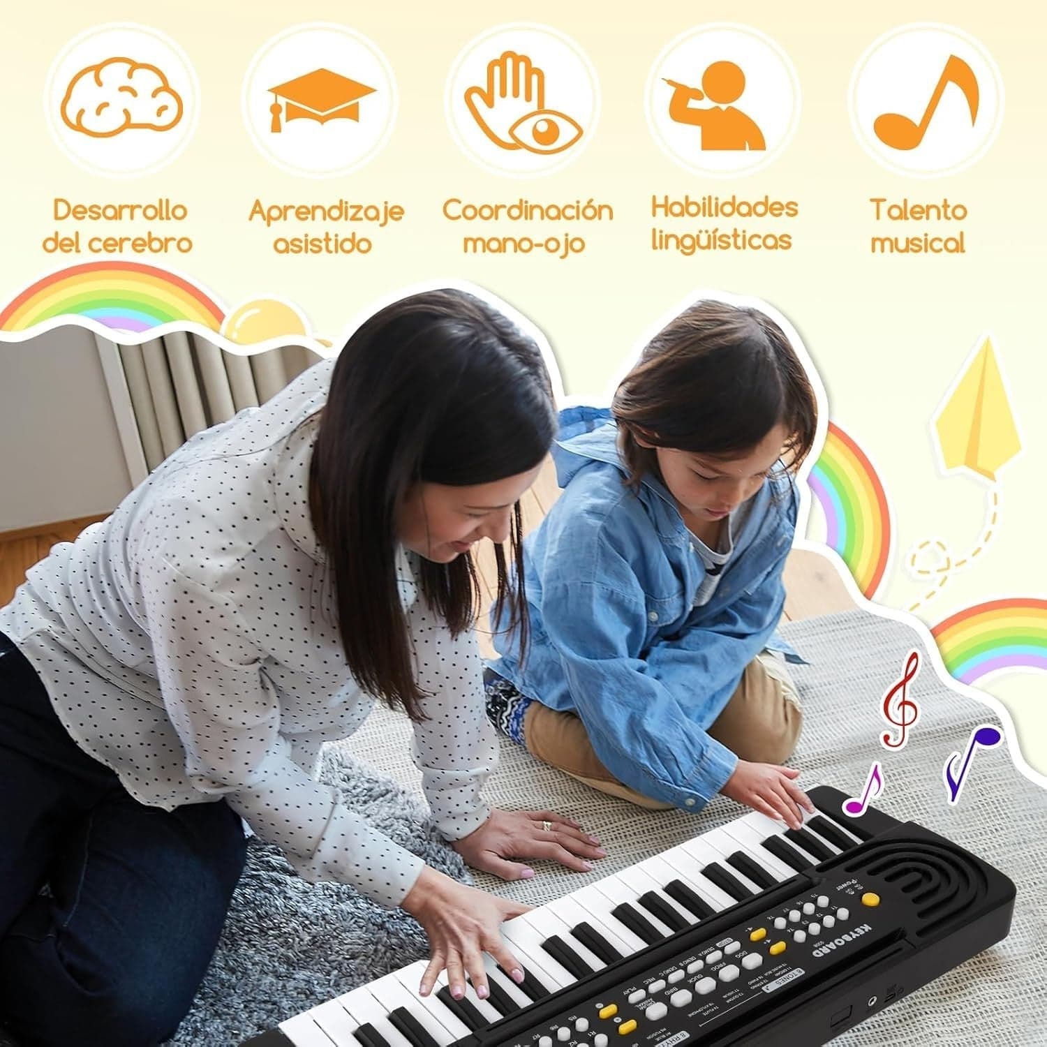 Pianola Bambini per Scuola Multifunzione Tastiera Musicale 37 Tasti con Microfon in Pianoforti e tastiere CL Store - Battipaglia, commercioVirtuoso.it