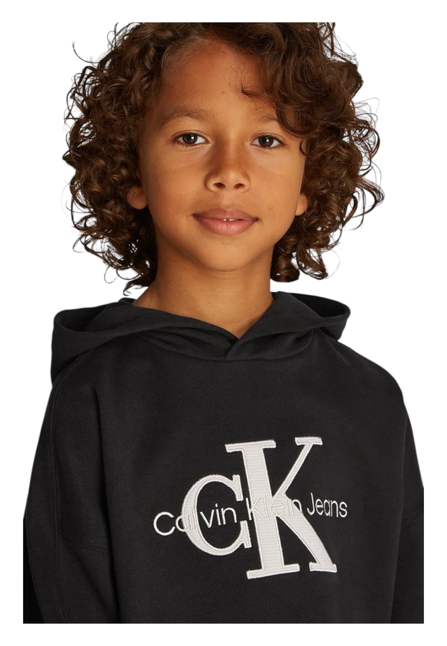 calvin klein Felpa con cappuccio Bambino unisex Calvin Klein da bambino in Felpe con cappuccio Drestige - Casamassima, commercioVirtuoso.it