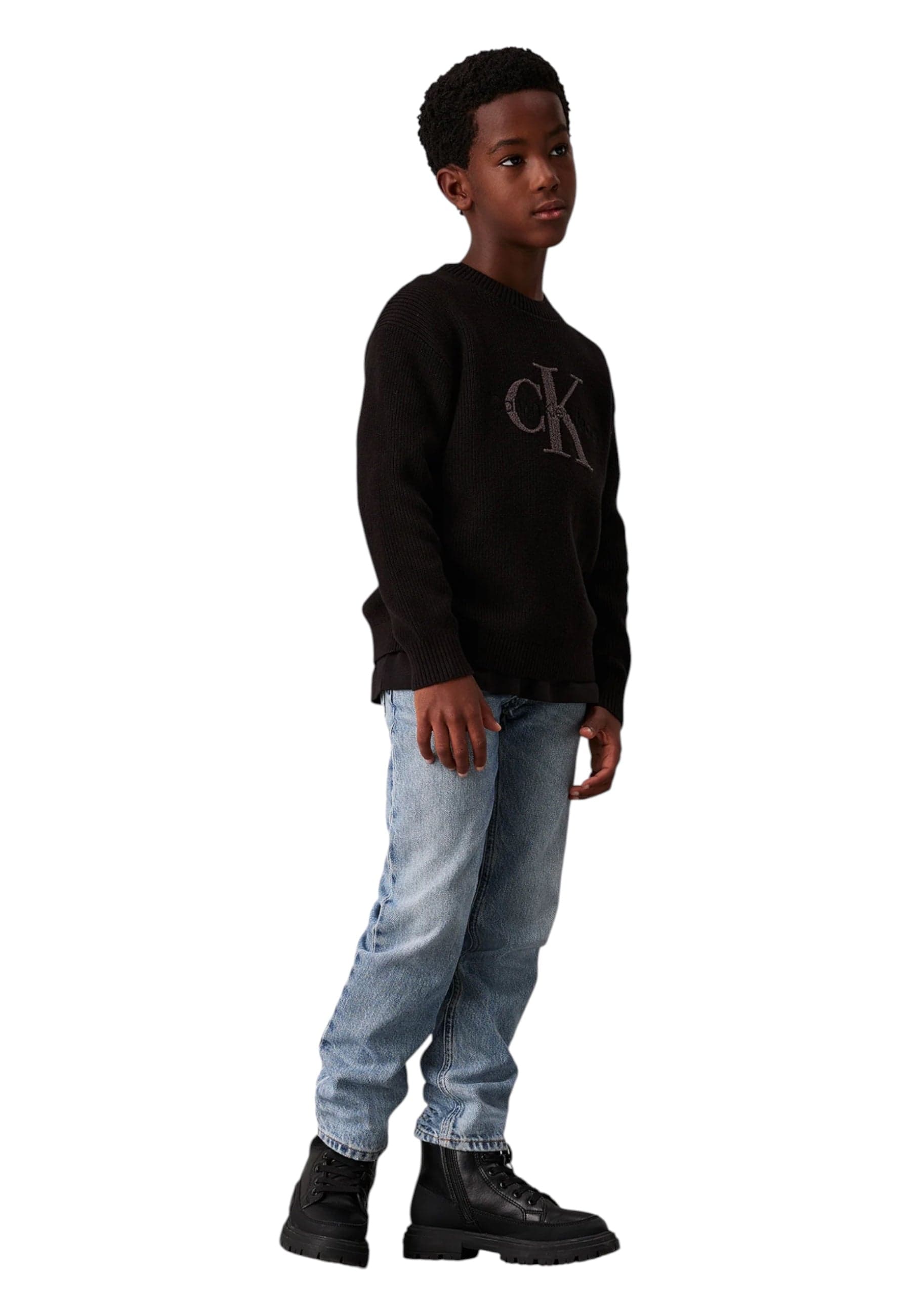 calvin klein Maglione girocollo Bambino unisex Calvin Klein da bambino in Felpe senza cappuccio Drestige - Casamassima, commercioVirtuoso.it