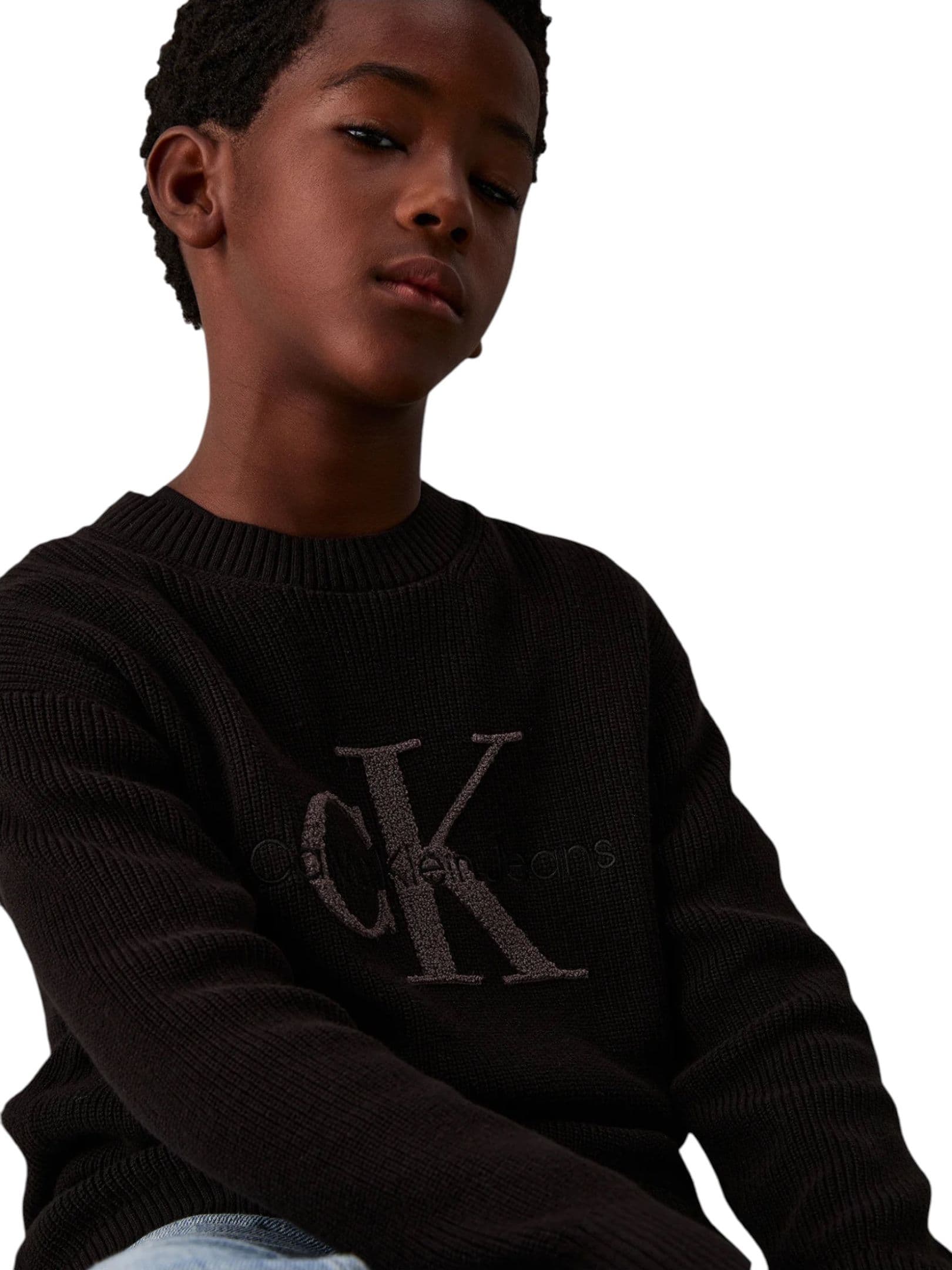 calvin klein Maglione girocollo Bambino unisex Calvin Klein da bambino in Felpe senza cappuccio Drestige - Casamassima, commercioVirtuoso.it