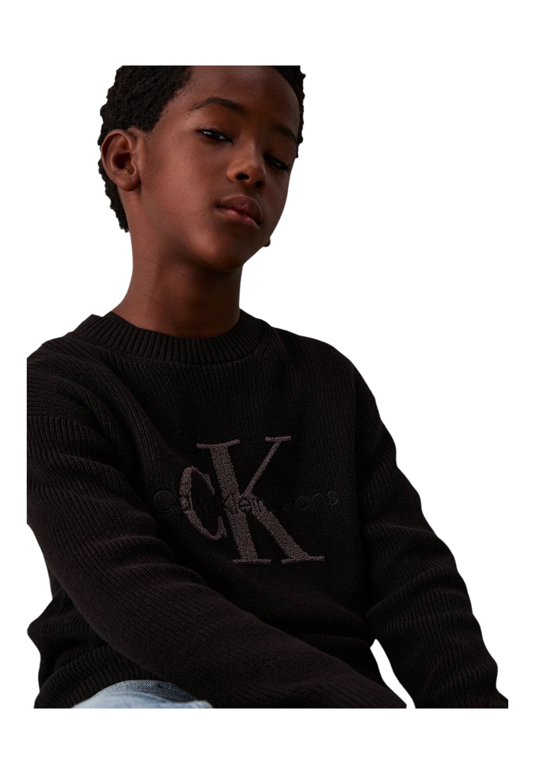 calvin klein Maglione girocollo Bambino unisex Calvin Klein da bambino in Felpe senza cappuccio Drestige - Casamassima, commercioVirtuoso.it