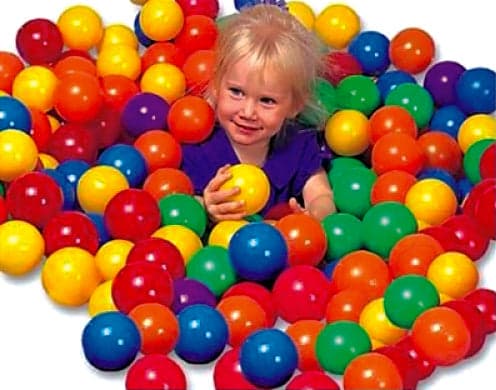 Palline Colore Orate da Gioco PZ.100 Ø Cm 6 5 Intex