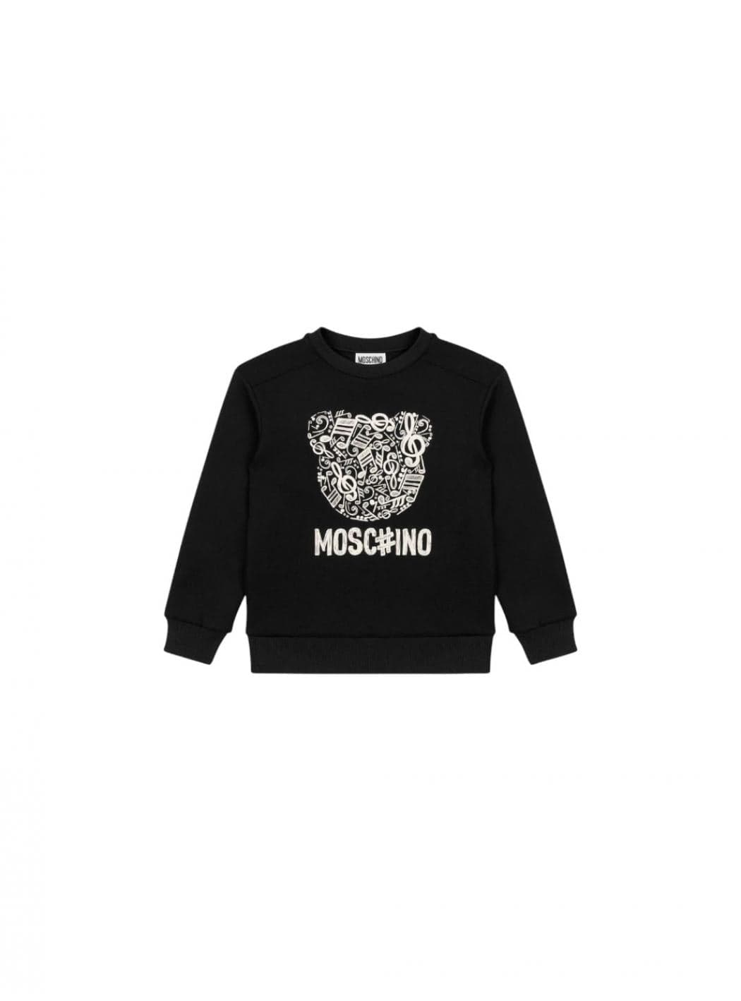 moschino Felpa Bambina Moschino HMF099_NERO