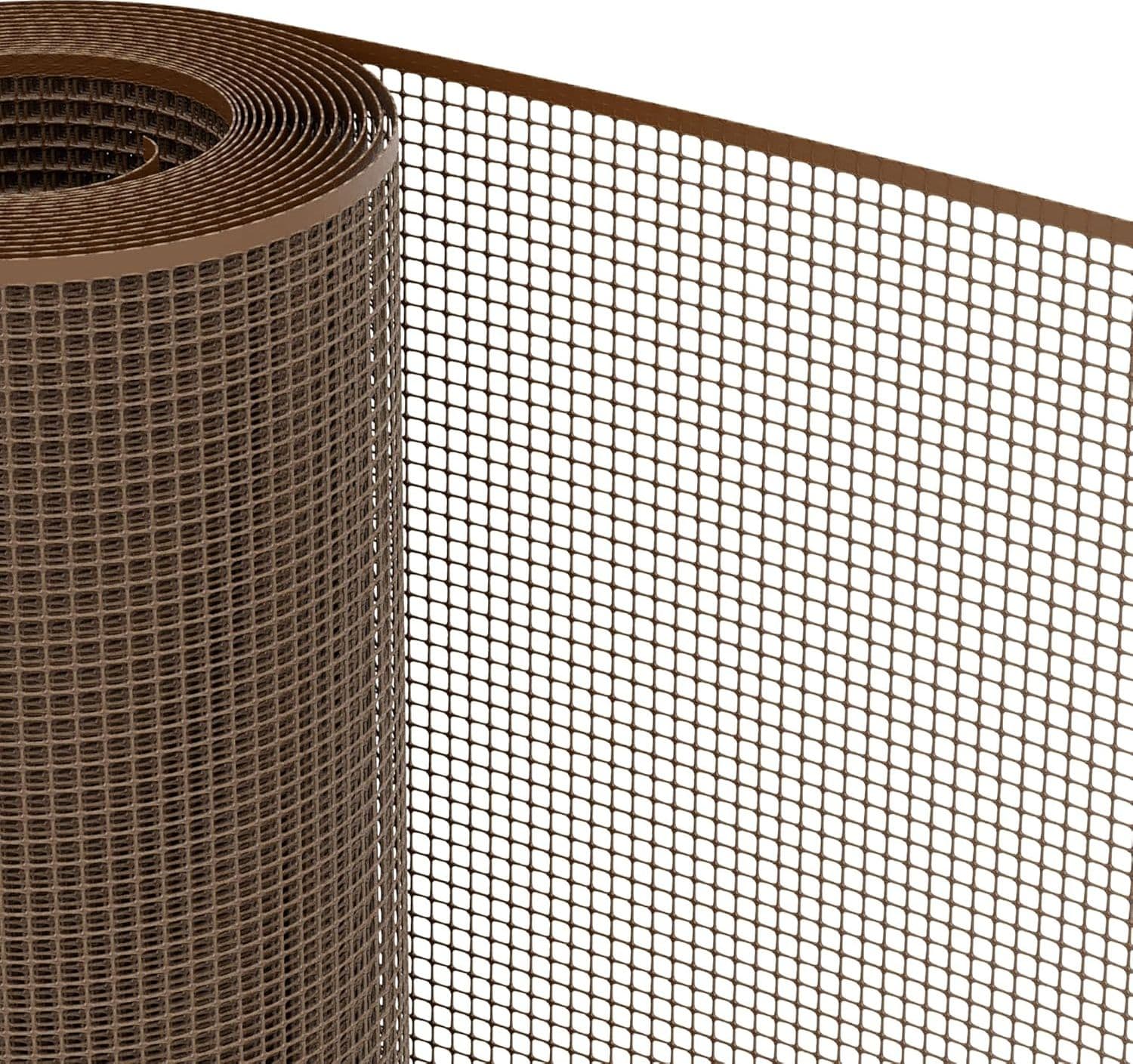Rete Di Protezione 'Quadra' 1,0X50 Mt - Colore Marrone Rete Protettiva In Plastica A Maglia Quadrata Per Balconi, Cancelli E Recinzioni in Reti protettive BricoGo - Marano di Napoli, commercioVirtuoso.it