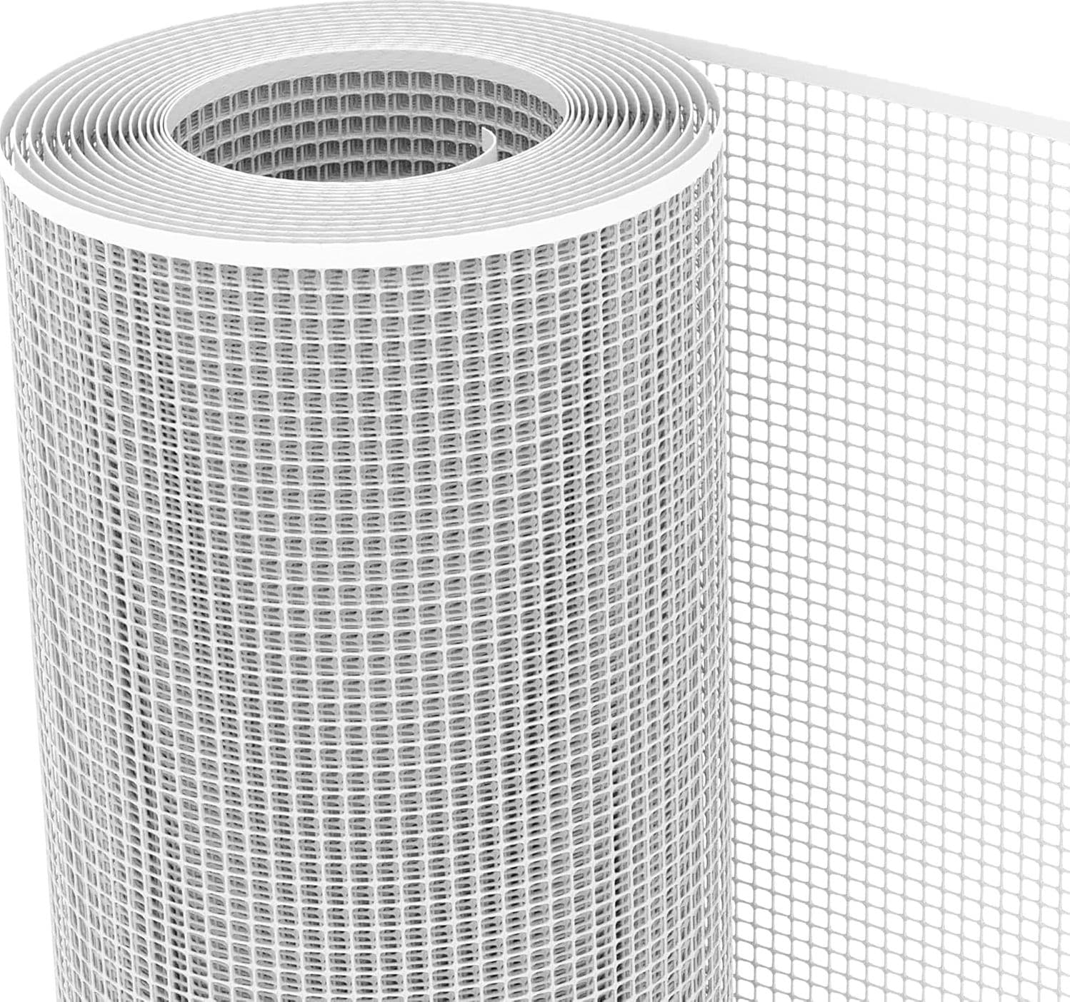 Rete Di Protezione 'Quadra' 1,0X50 Mt - Colore Bianco Rete Protettiva In Plastica A Maglia Quadrata Per Balconi, Cancelli E Recinzioni in Reti protettive BricoGo - Marano di Napoli, commercioVirtuoso.it