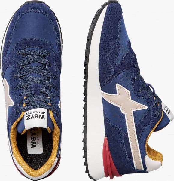 W6YZ Sneakers Uomo YAK-M 2015185262C52 Navy-Beige da uomo in Sneaker casual Drestige - Casamassima, commercioVirtuoso.it