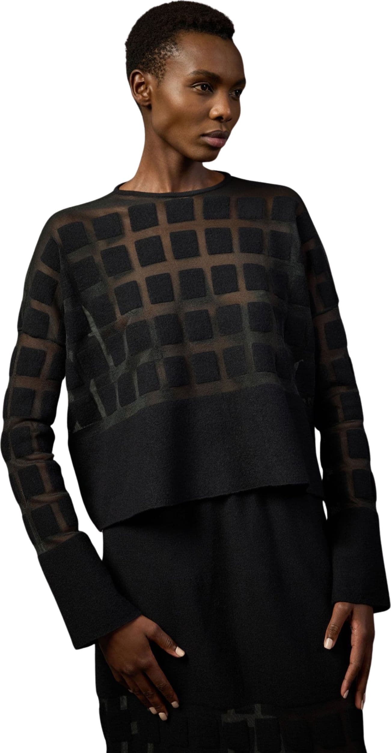 Liviana Conti MAGLIA ASHTON Donna A QUADRATI TRASPARENTE da donna in Bluse e camicie Drestige - Casamassima, commercioVirtuoso.it