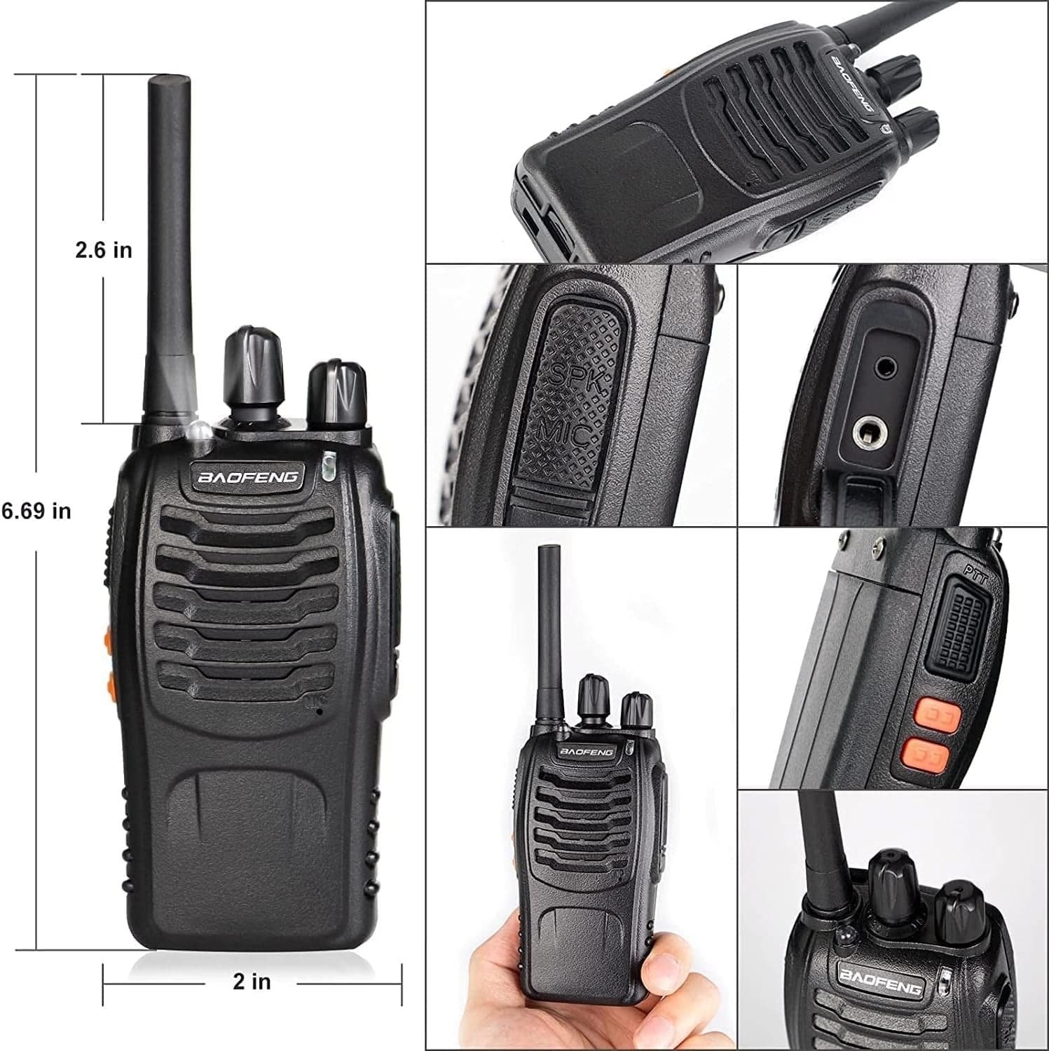 Baofeng Walkie Talkie PMR Radio Ricetrasmittente a lungo raggio Portatile USB in Ricetrasmettitori CL Store - Battipaglia, commercioVirtuoso.it