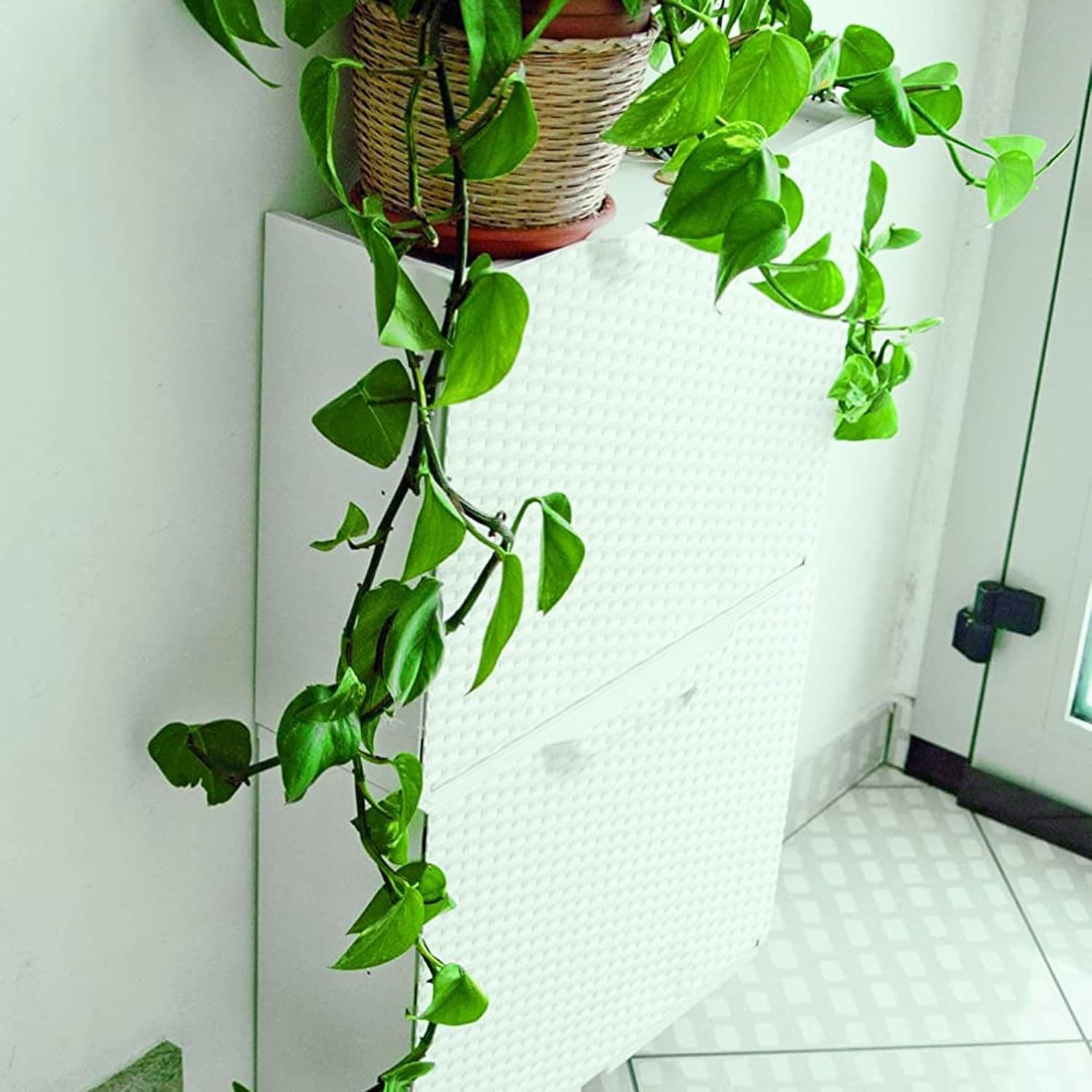 Scarpiera Modulare Rattan In Plastica Bianco Cm 51X17,3 H.Cm 40,1 Agganciabile, Componibile E Incastrabile in Scaffali portascarpe BricoGo - Marano di Napoli, commercioVirtuoso.it