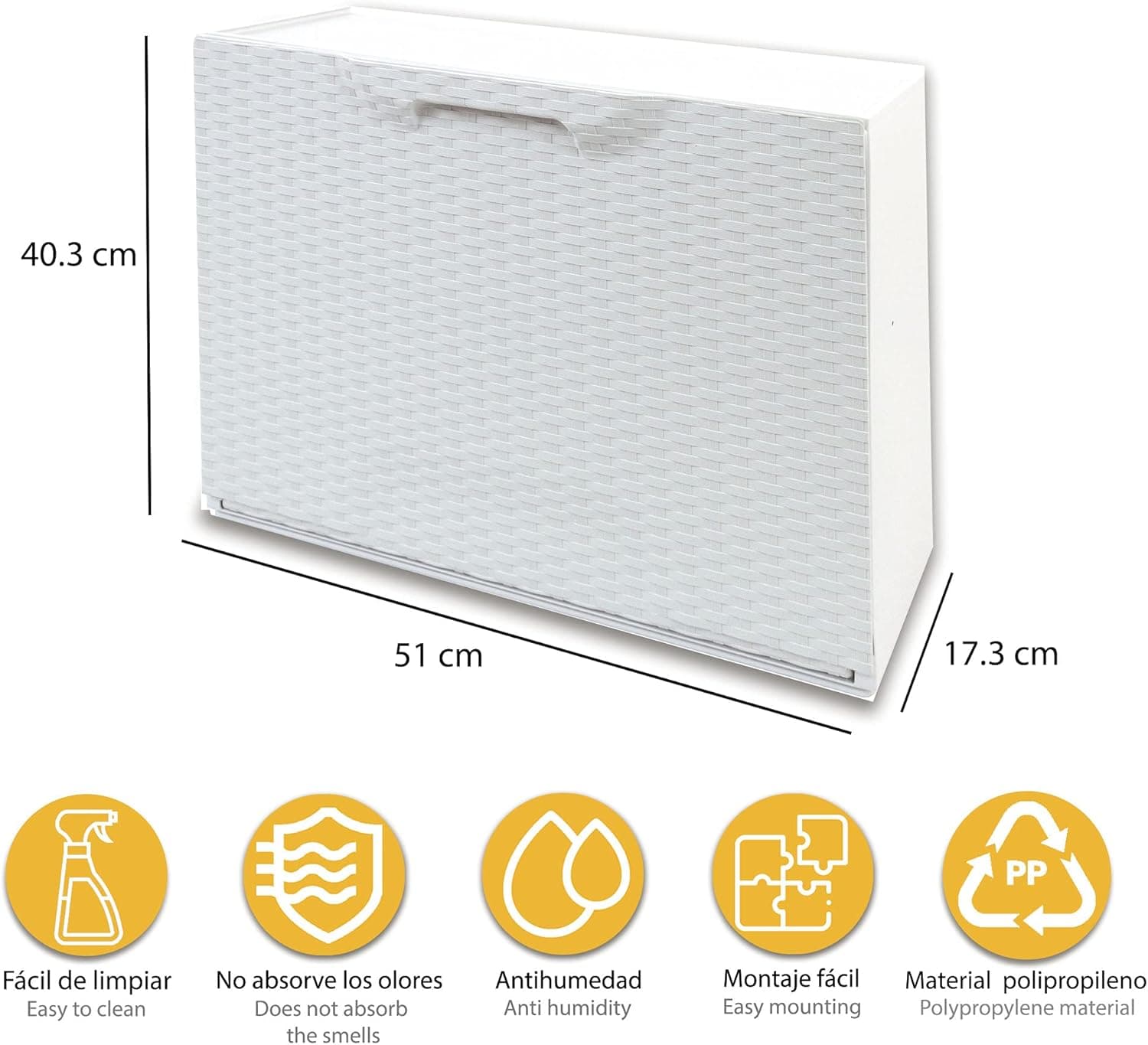 Scarpiera Modulare Rattan In Plastica Bianco Cm 51X17,3 H.Cm 40,1 Agganciabile, Componibile E Incastrabile in Scaffali portascarpe BricoGo - Marano di Napoli, commercioVirtuoso.it