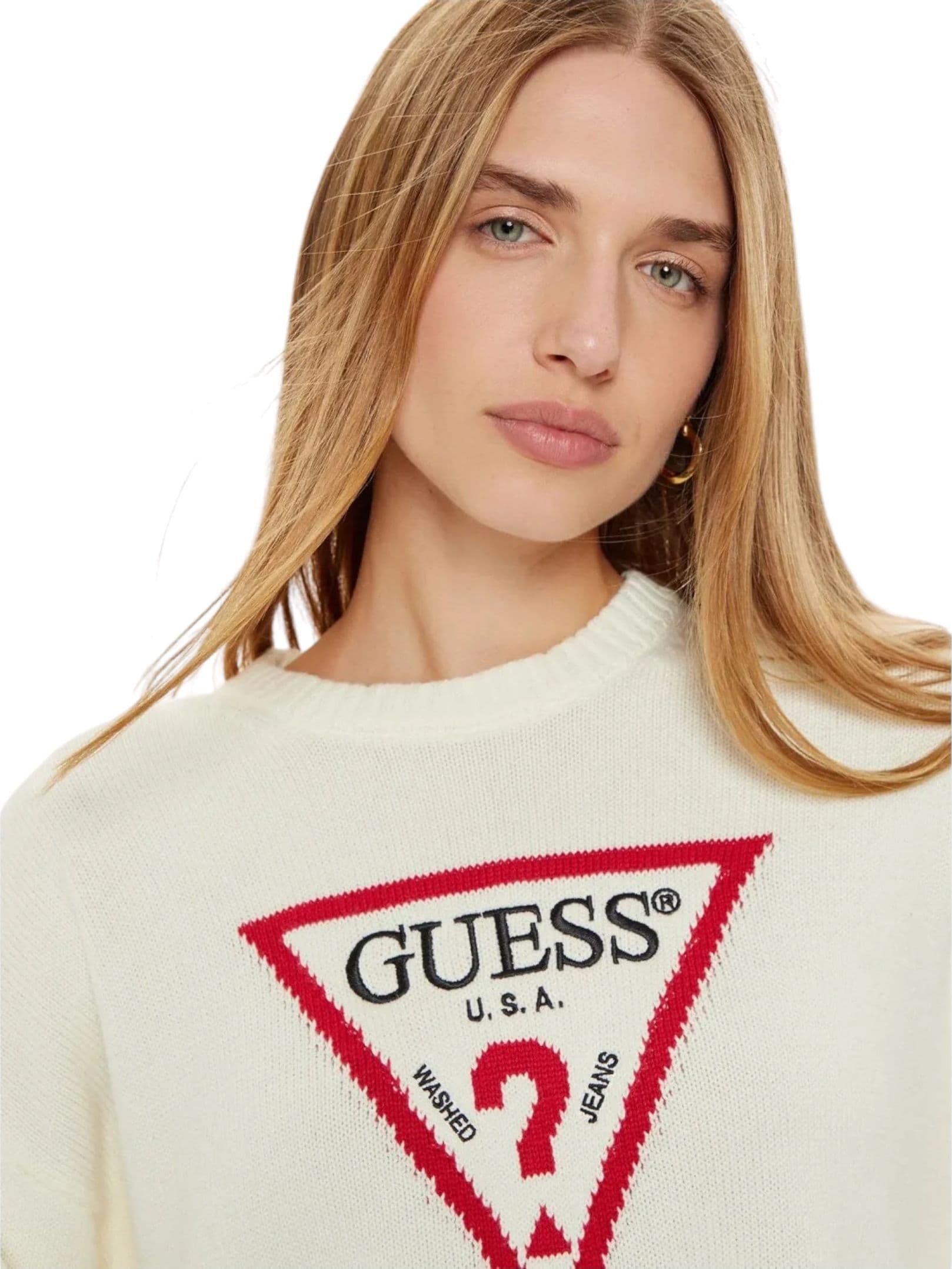 GUESS JEANS Maglione Donna Guess Jeans da donna in Maglioni Drestige - Casamassima, commercioVirtuoso.it